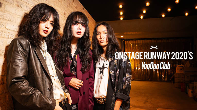 glambのライブフォト企画“ONSTAGE RUNWAY 2020's'”に暴動クラブが登場