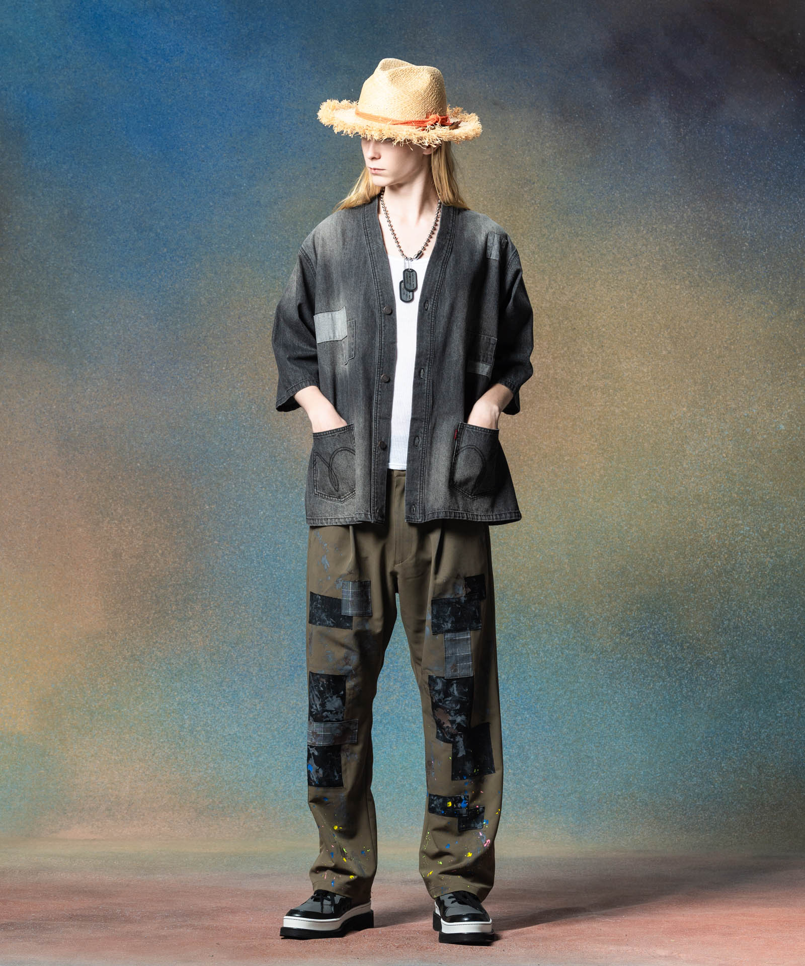 H:185 / C:78 / W:64 / H:88 着用サイズ:L