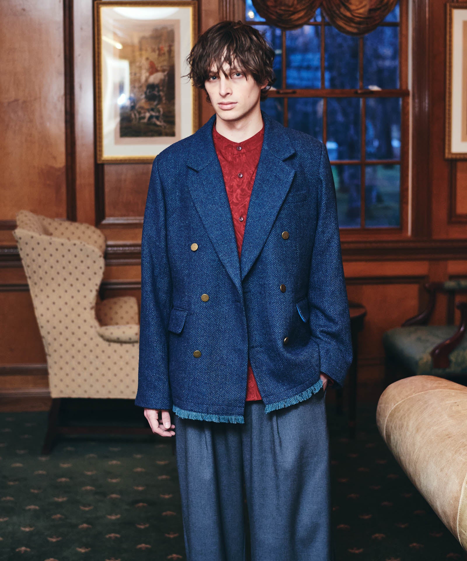 H:186 / C:89 / W:71 / H:92 着用サイズ:L