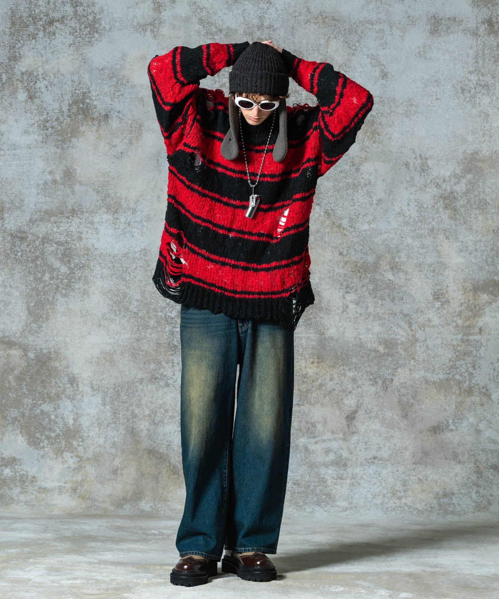 H:186 / C:89 / W:71 / H:92 着用サイズ:M