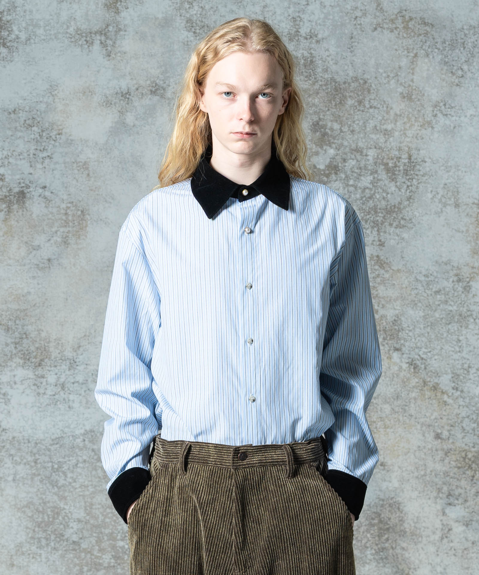 H:185 / C:78 / W:64 / H:88 着用サイズ:L