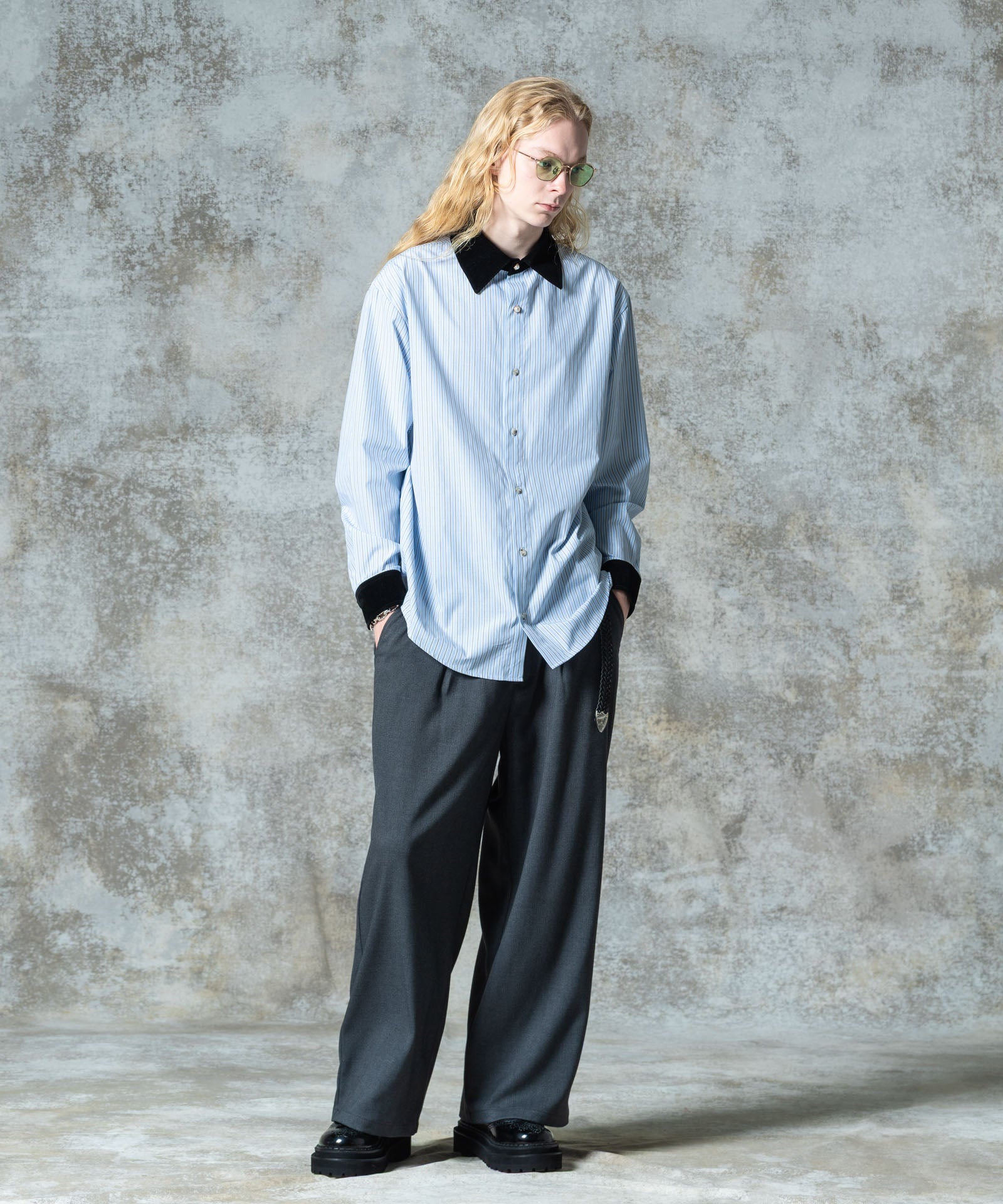 H:185 / C:78 / W:64 / H:88 着用サイズ:L