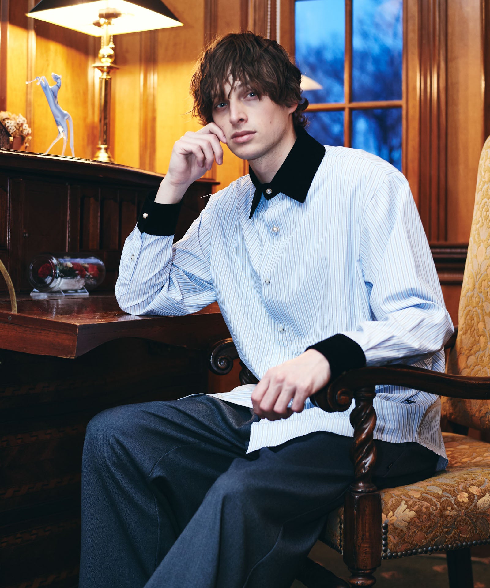 H:186 / C:89 / W:71 / H:92 着用サイズ:L