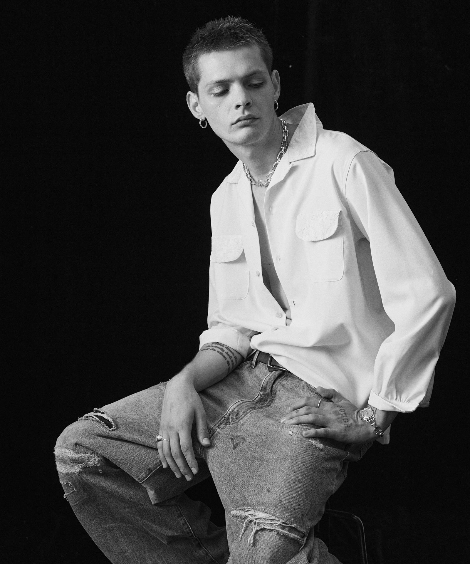 H:187 / C:92 / W:74 / H:91 着用サイズ:M