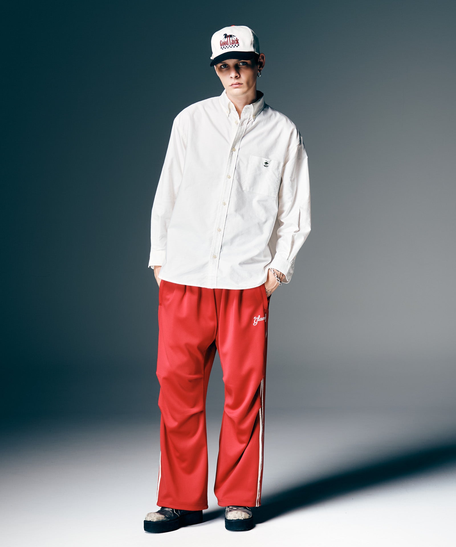 H:187 / C:92 / W:74 / H:91 着用サイズ:L