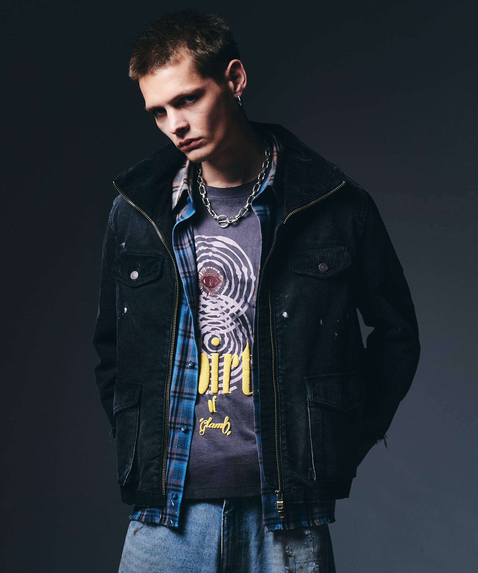 H:187 / C:92 / W:74 / H:91 着用サイズ:L