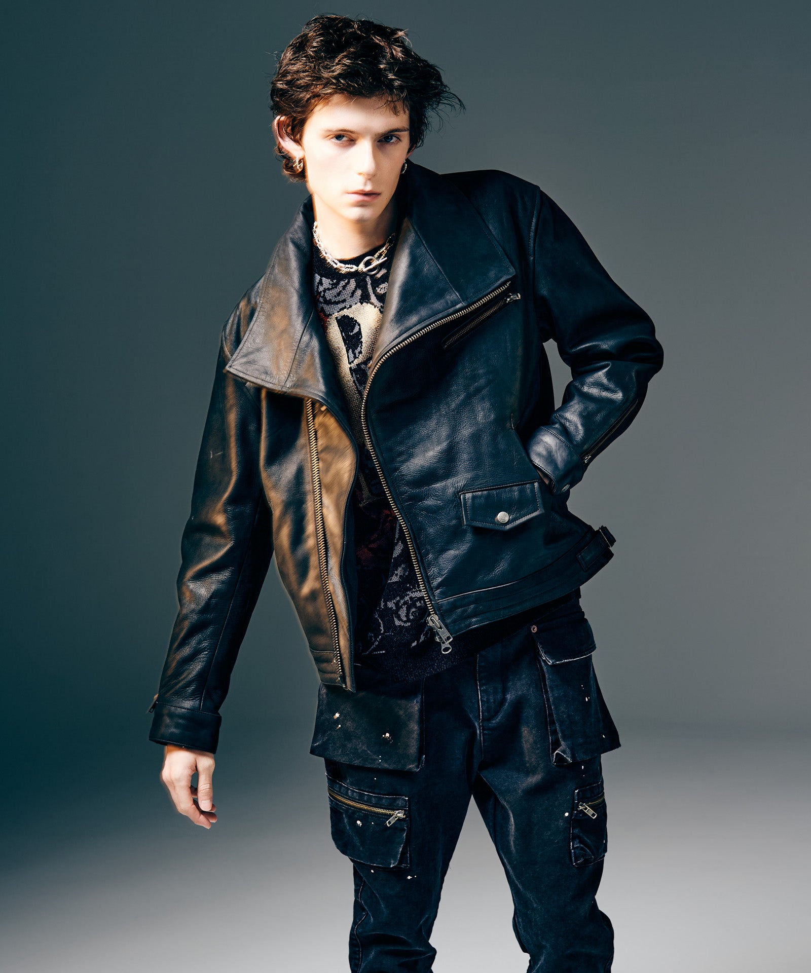 H:175 / C:82 / W:64 / H:83 着用サイズ:M