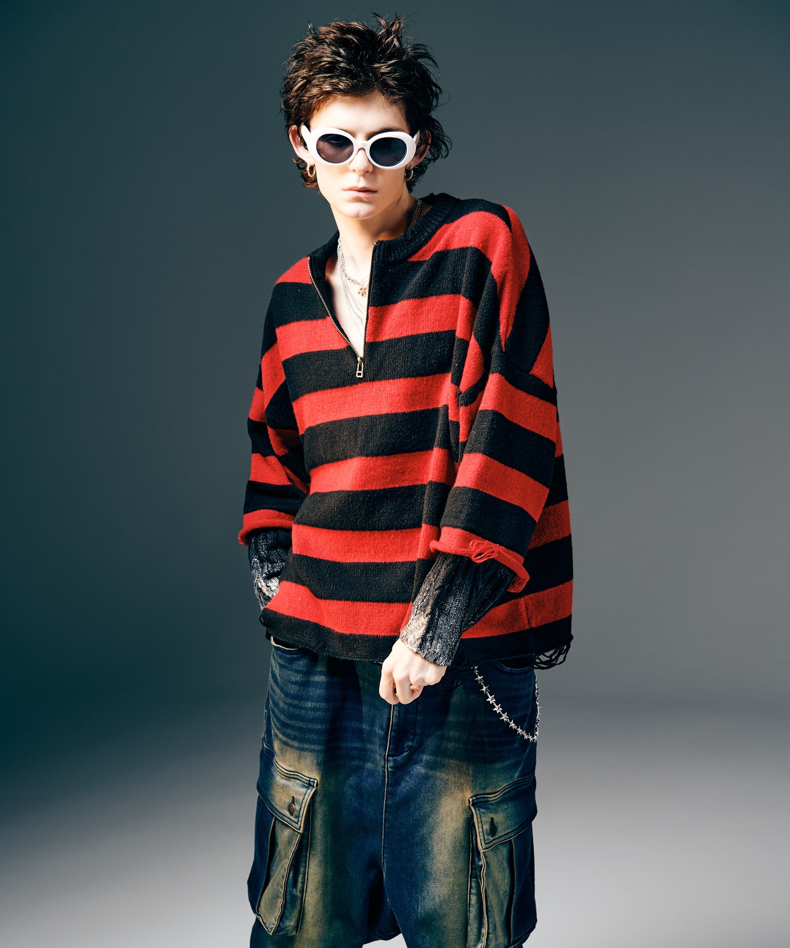 H:175 / C:82 / W:64 / H:83 着用サイズ:L