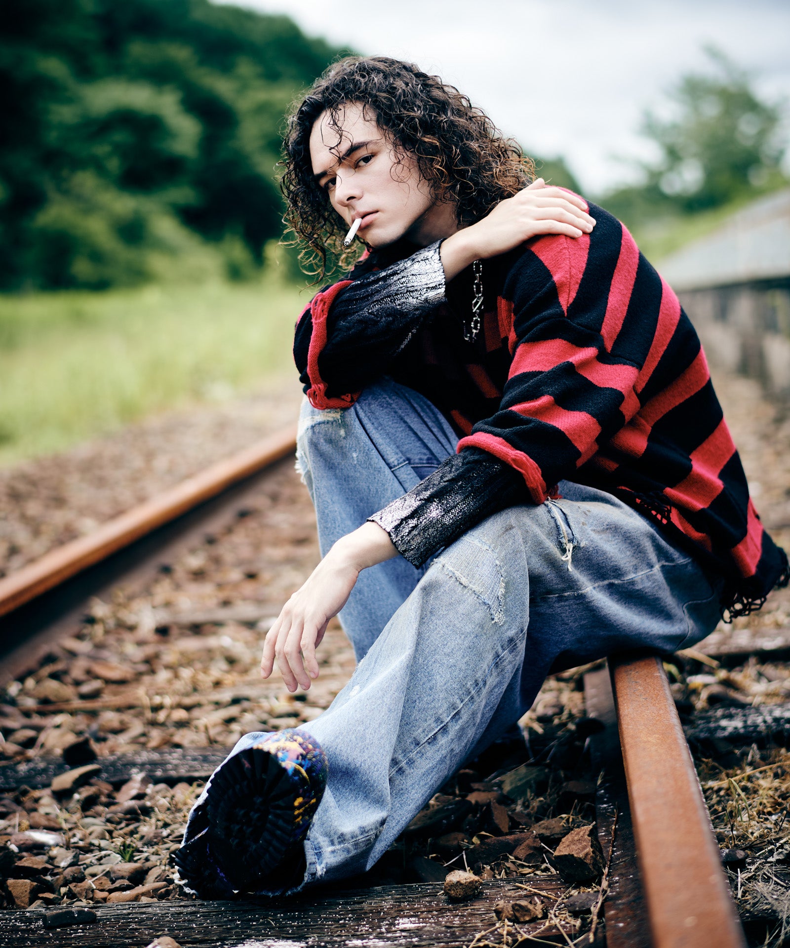 H:175 / C:83 / W:66 / H:87 着用サイズ:L