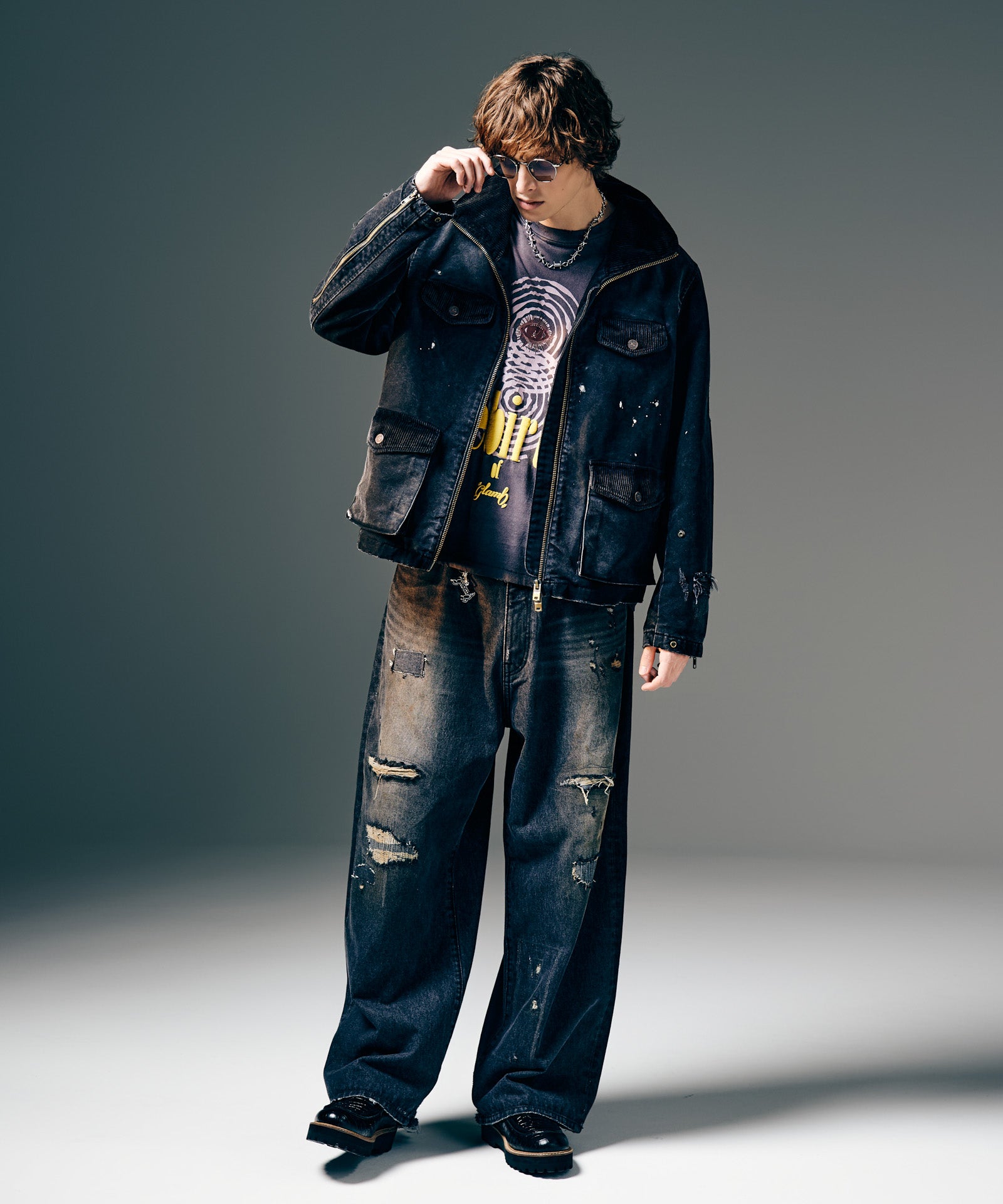 H:186 / C:89 / W:71 / H:92 着用サイズ:L