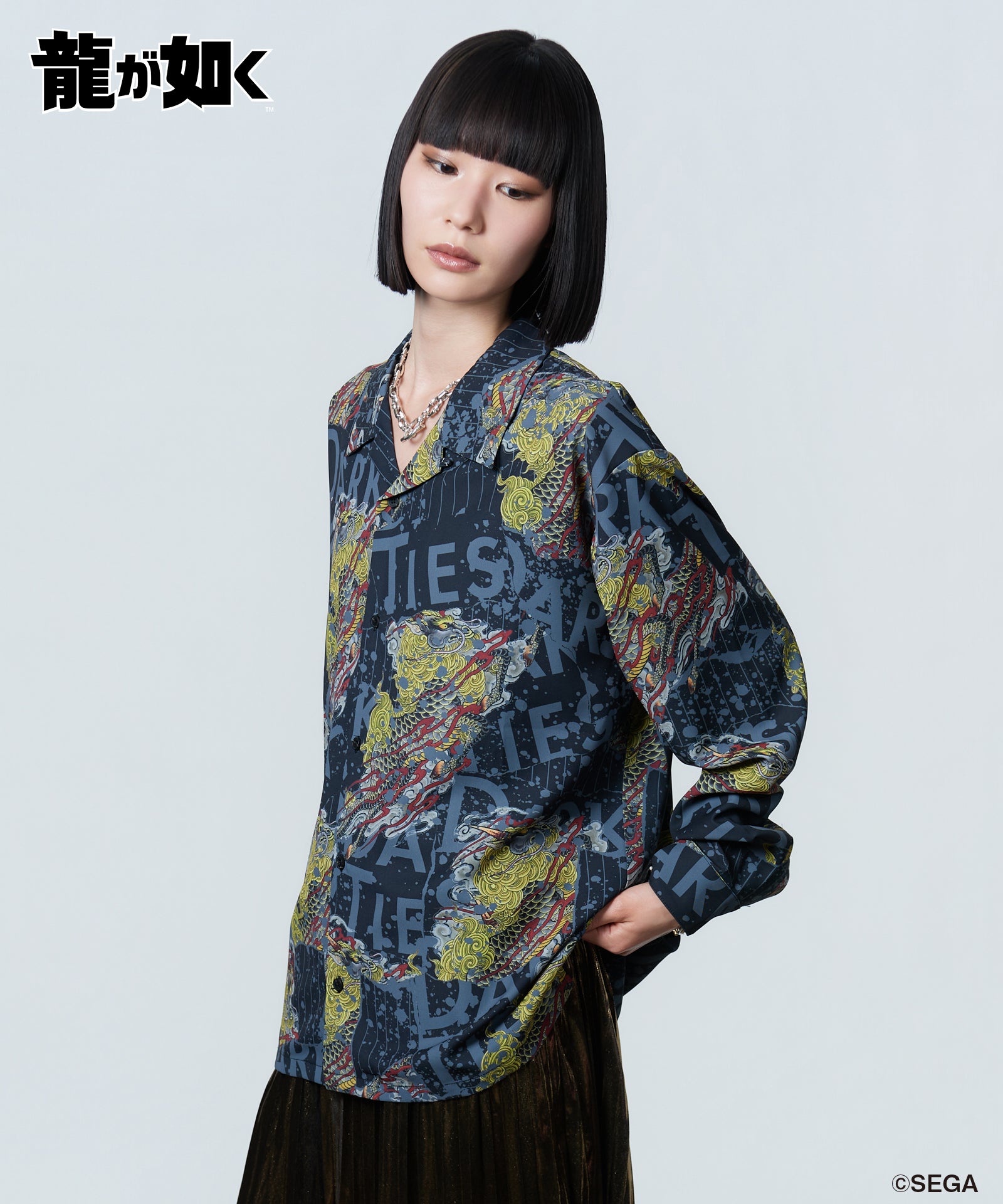 H:170 / C:77 / W:57 / H:81 着用サイズ:L