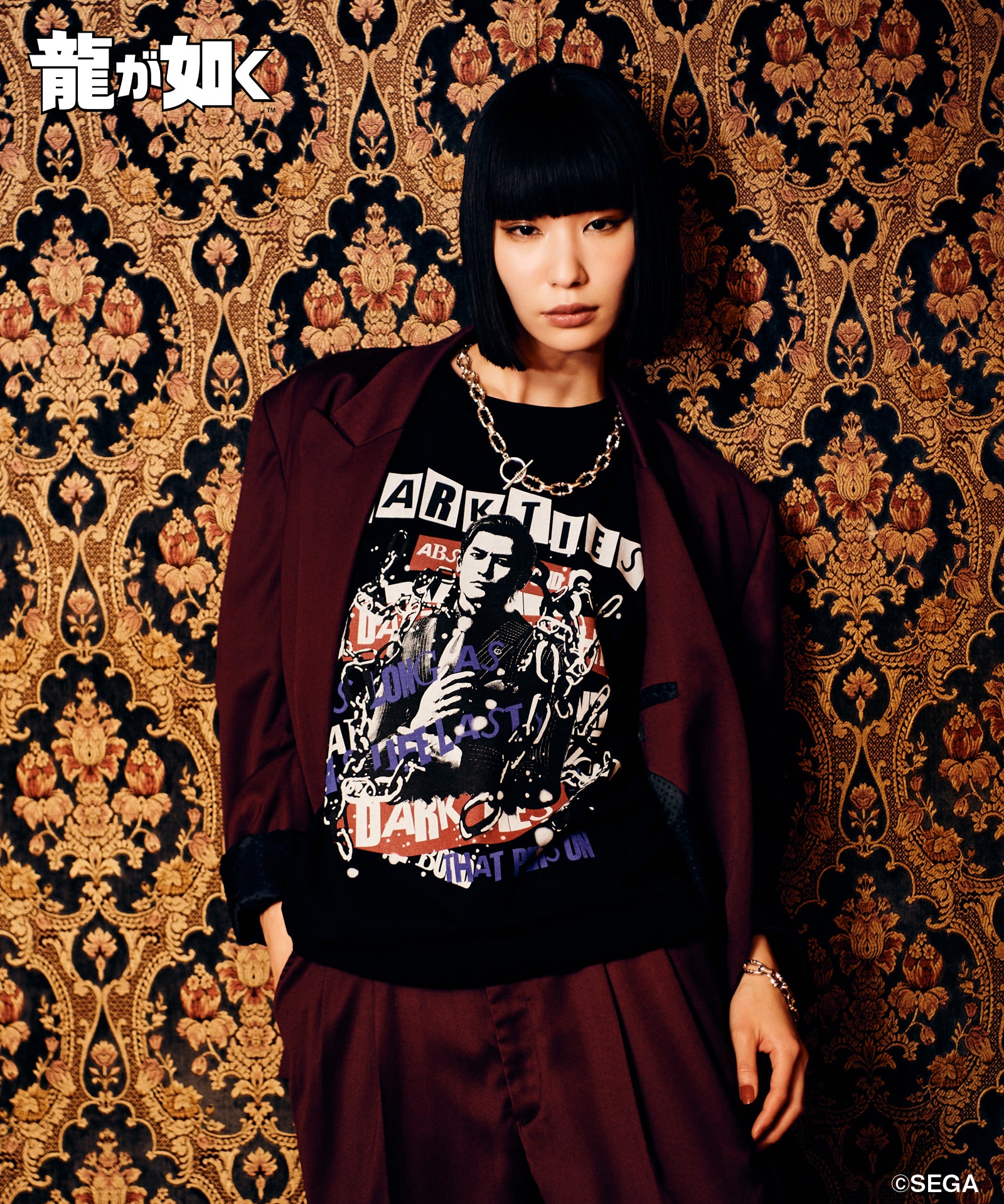 H:170 / C:77 / W:57 / H:81 着用サイズ:L