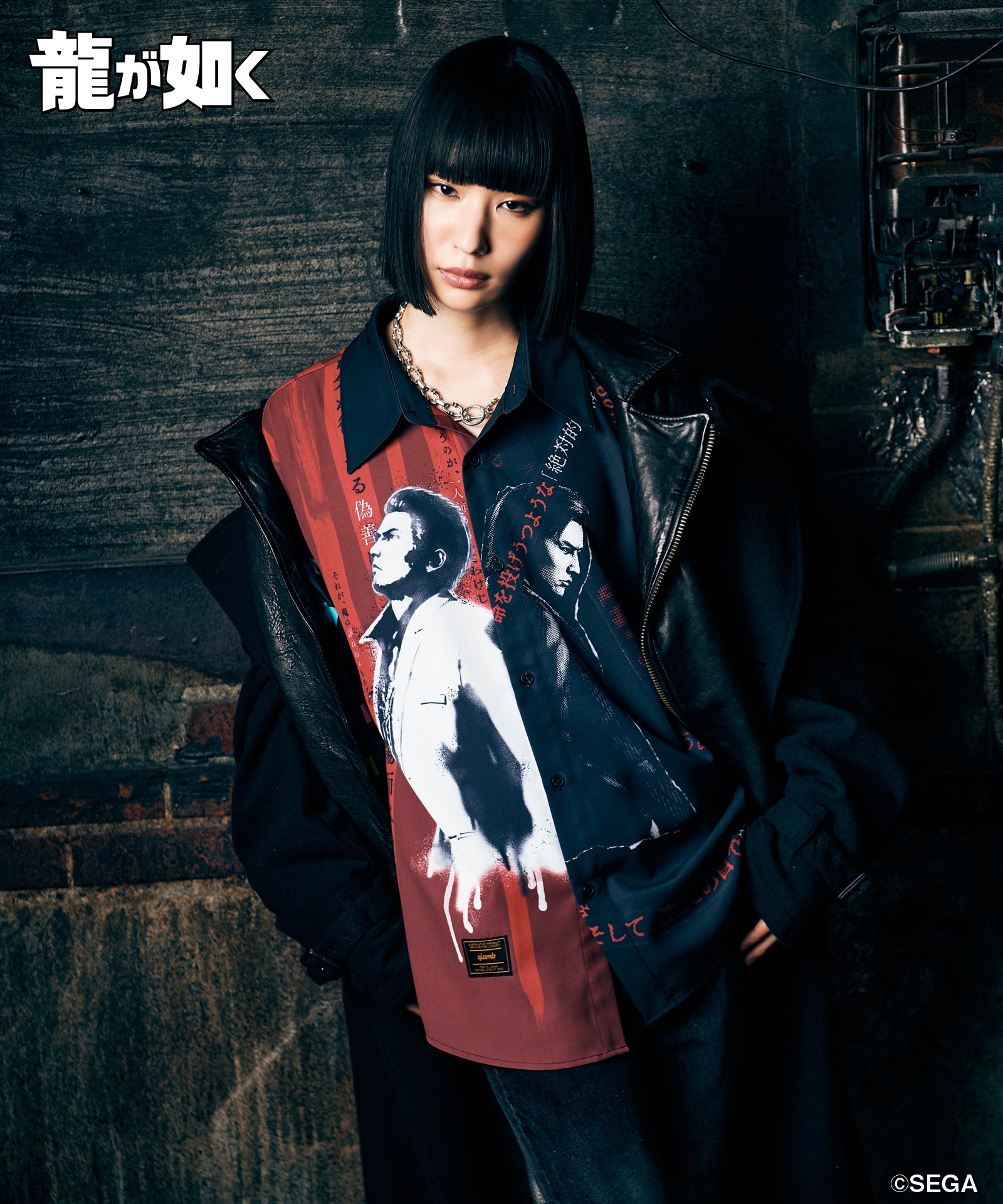 H:170 / C:77 / W:57 / H:81 着用サイズ:L