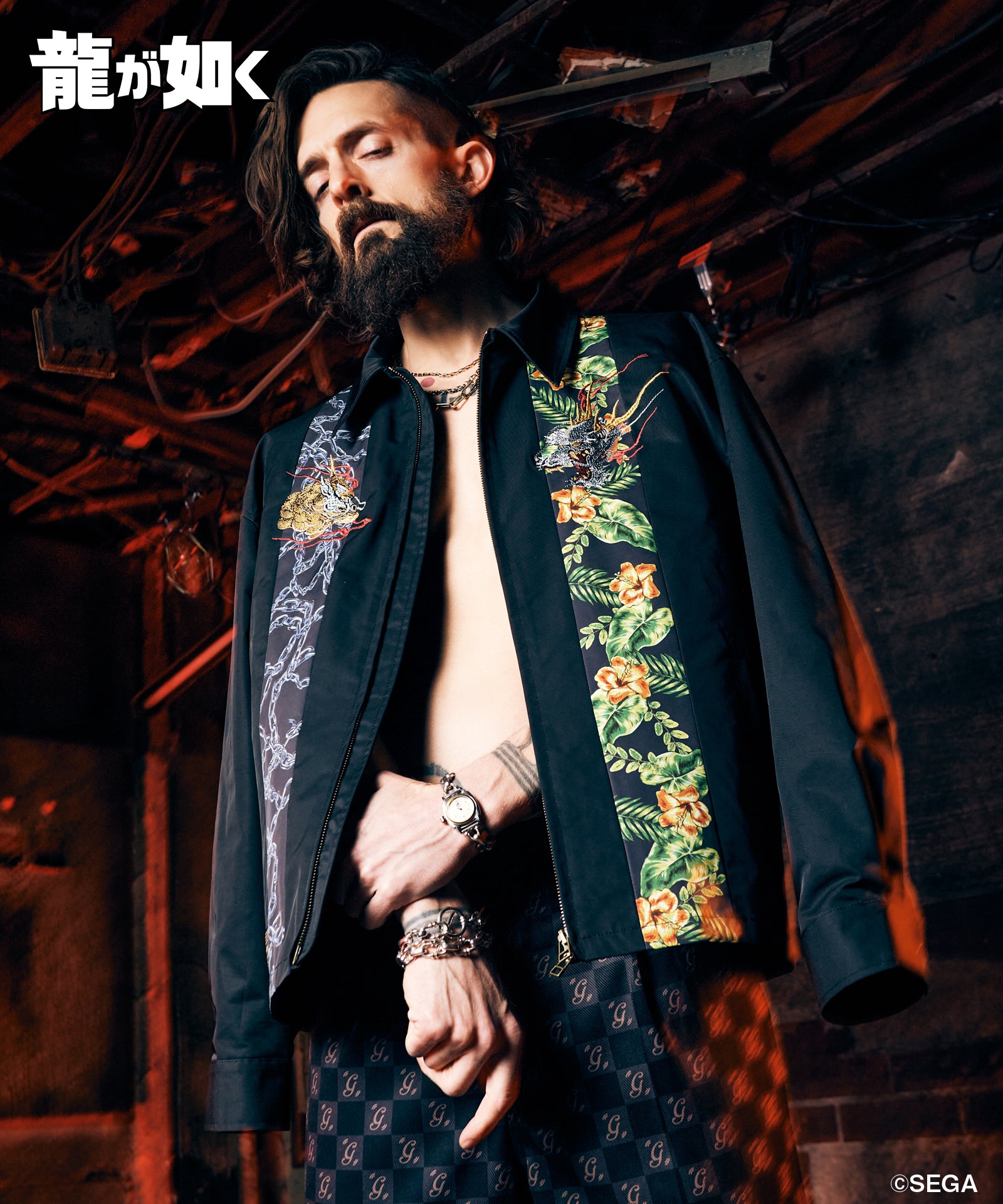 H:185 / C:86 / W:74 / H:90 着用サイズ:XL