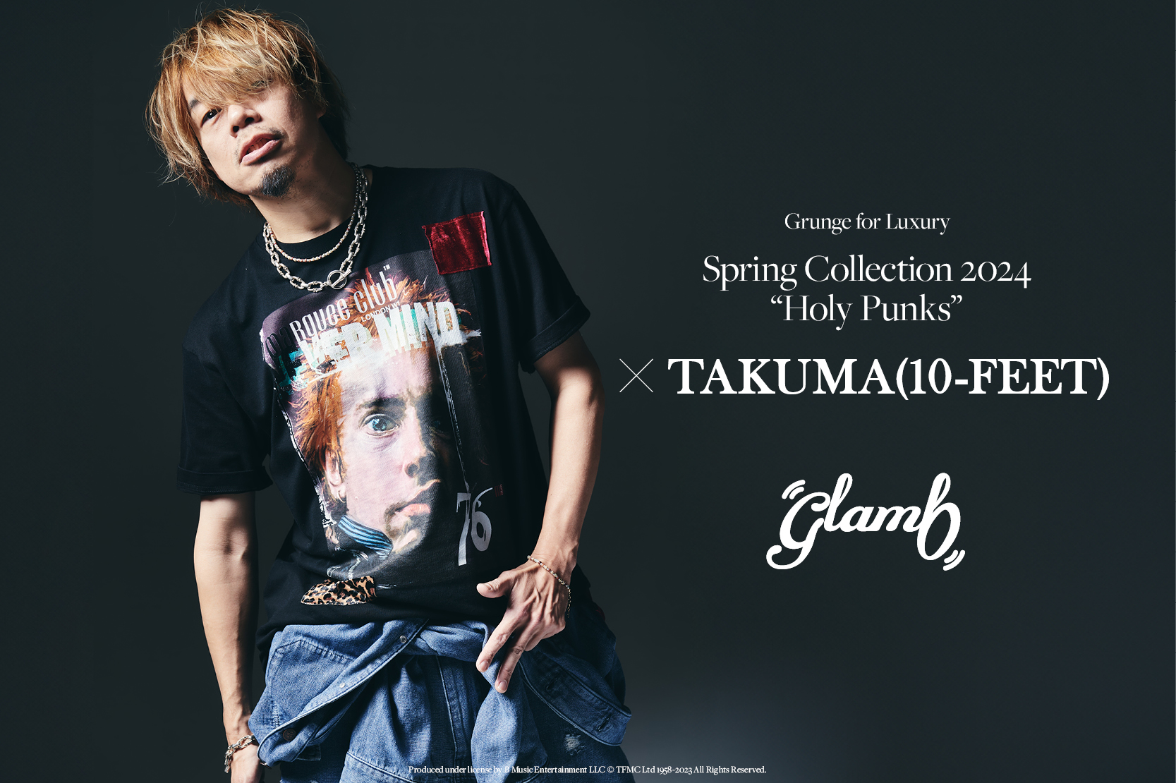表紙掲載】Spring Collection 2024、10-FEET TAKUMAの登場が決定|glamb