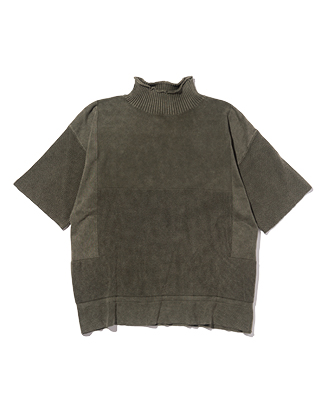 GB0222 / KNT03 : High Neck Washed Knit