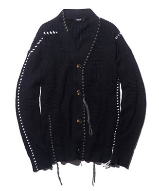 Grunge Thermal Cardigan