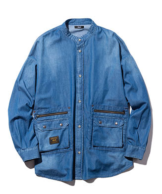 GB0323/SH05 : Stand Collar Denim SH