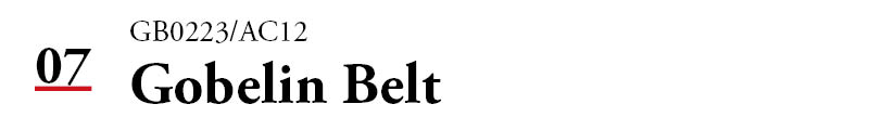  GB0223/AC12：Gobelin Belt