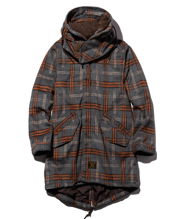 GB0323/JKT08 : Hi Neck Mods Coat / ハイネックモッズコート