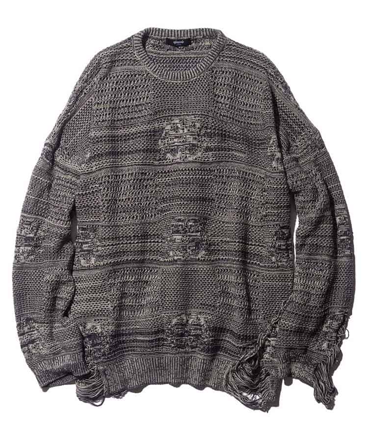 GB0123/KNT08 : Grunge Pullover Knit/グランジプルオーバーニット