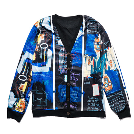 Basquiat reversible cardigan