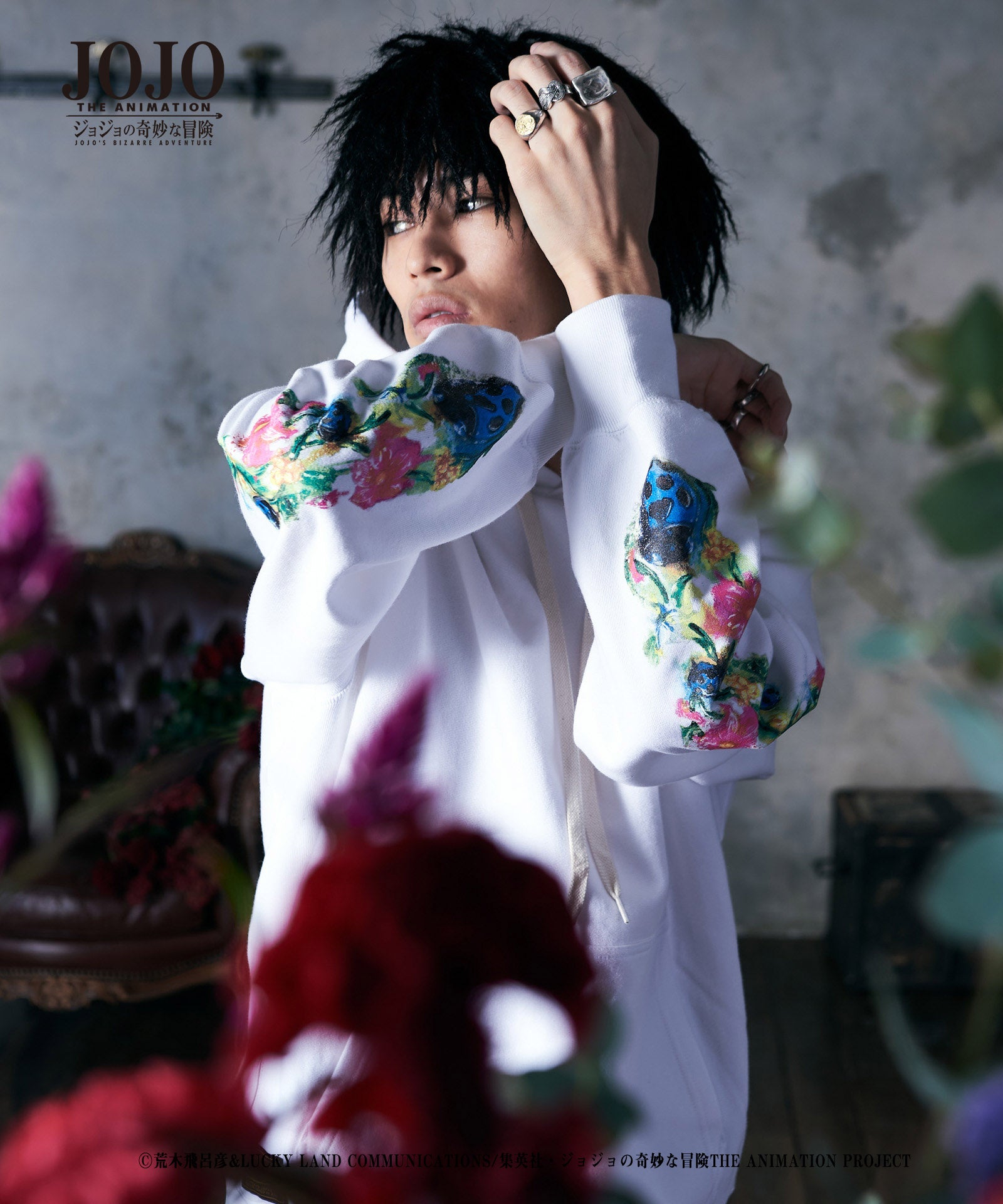 GB0121/JJ11 : Giorno Giovanna's stand hoodie / ジョルノ