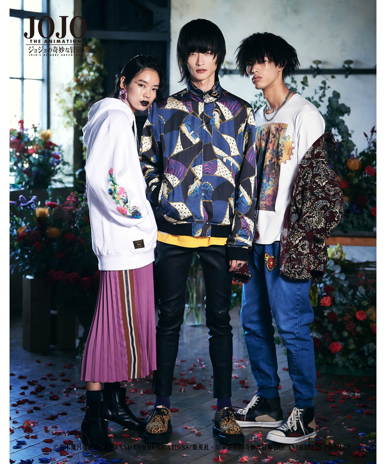 ジョルノジョパーナ　ゴルチェジーンズ2着 GB0121/JJ11 : Giorno Giovanna's stand hoodie / ジョルノ