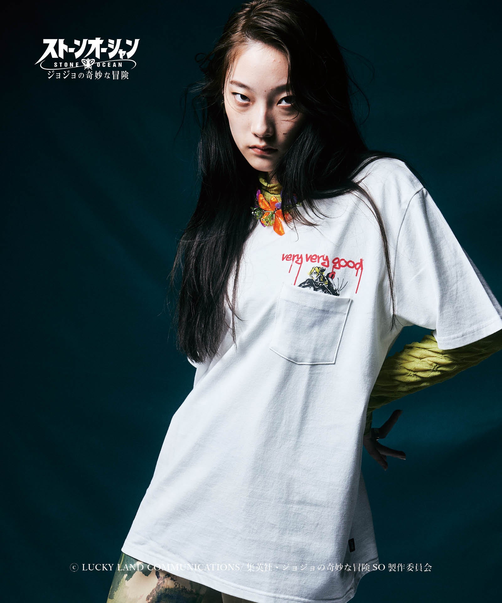 GB0422/JJ01 : Jolyne Pocket T / 徐倫ポケットT – glamb Online Store