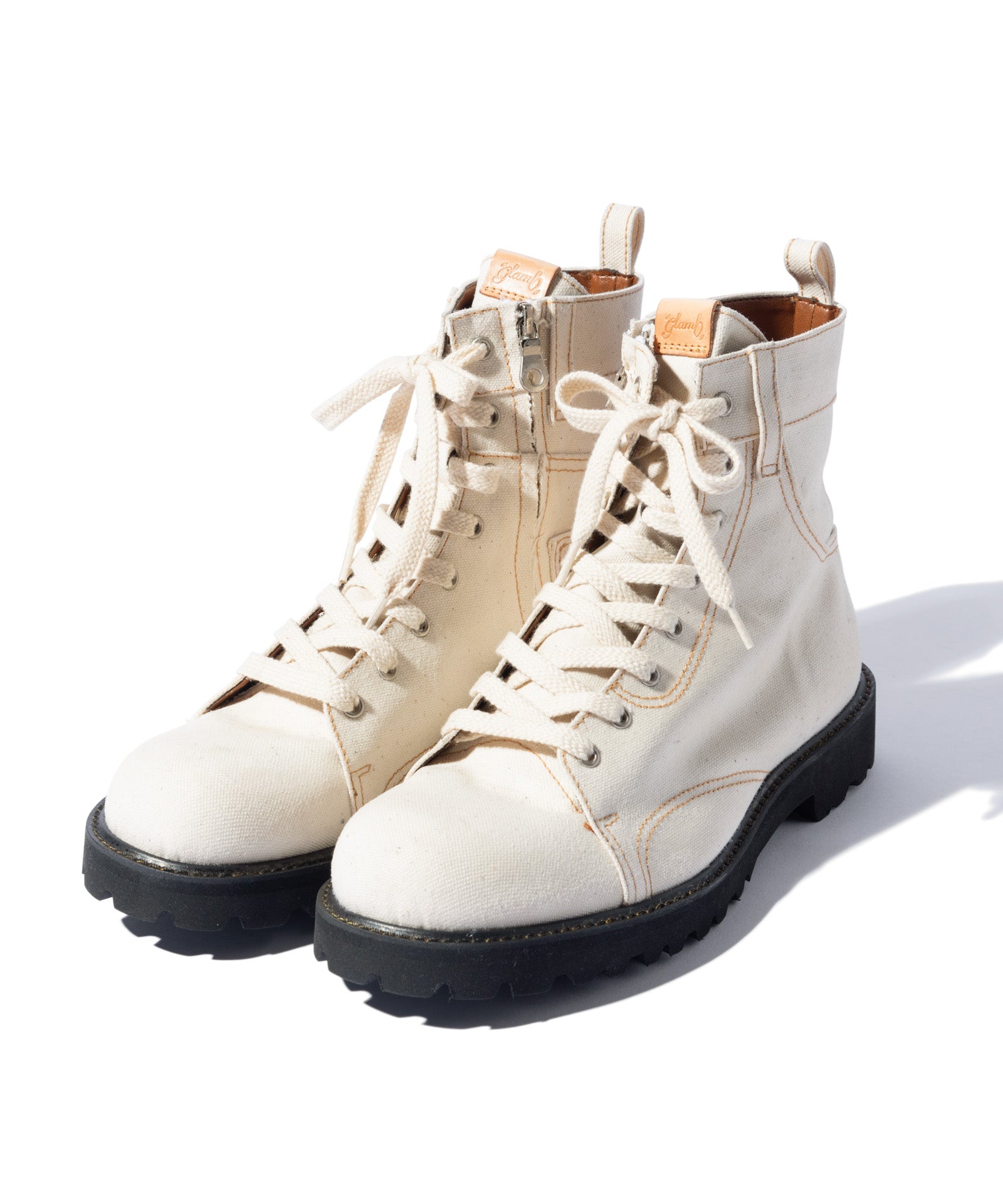 GB0125/AC03 : Oiled Denim Boots / オイルドデニムブーツ – glamb