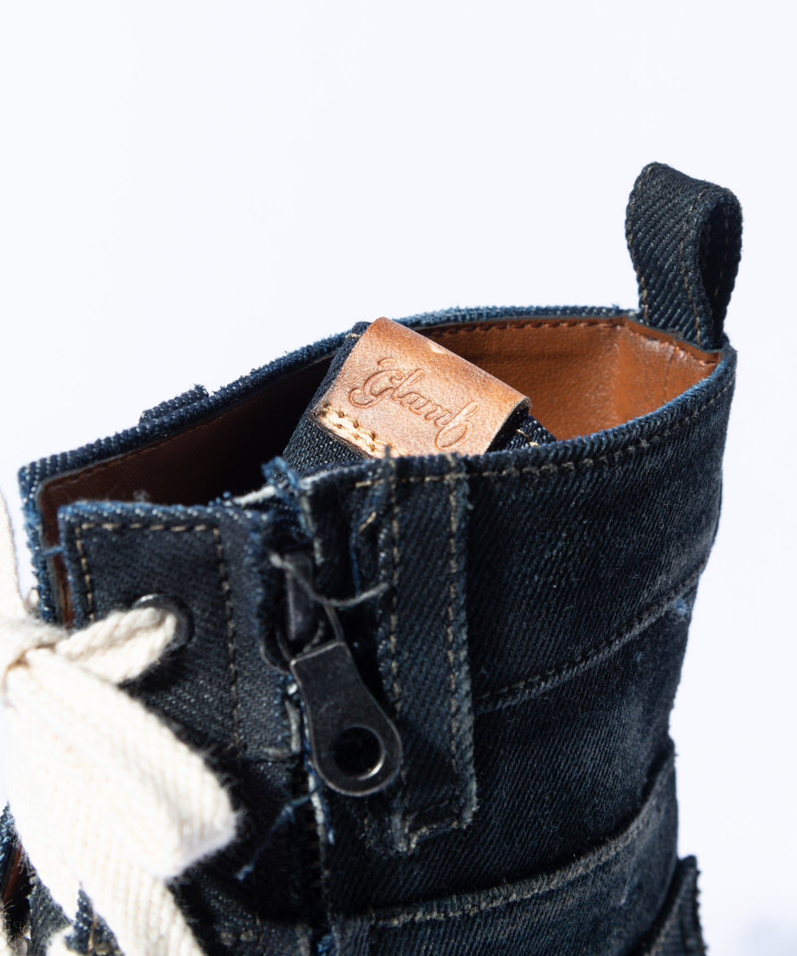 GB0125/AC03: Oiled Denim Boots | glamb Online Store | ブランド