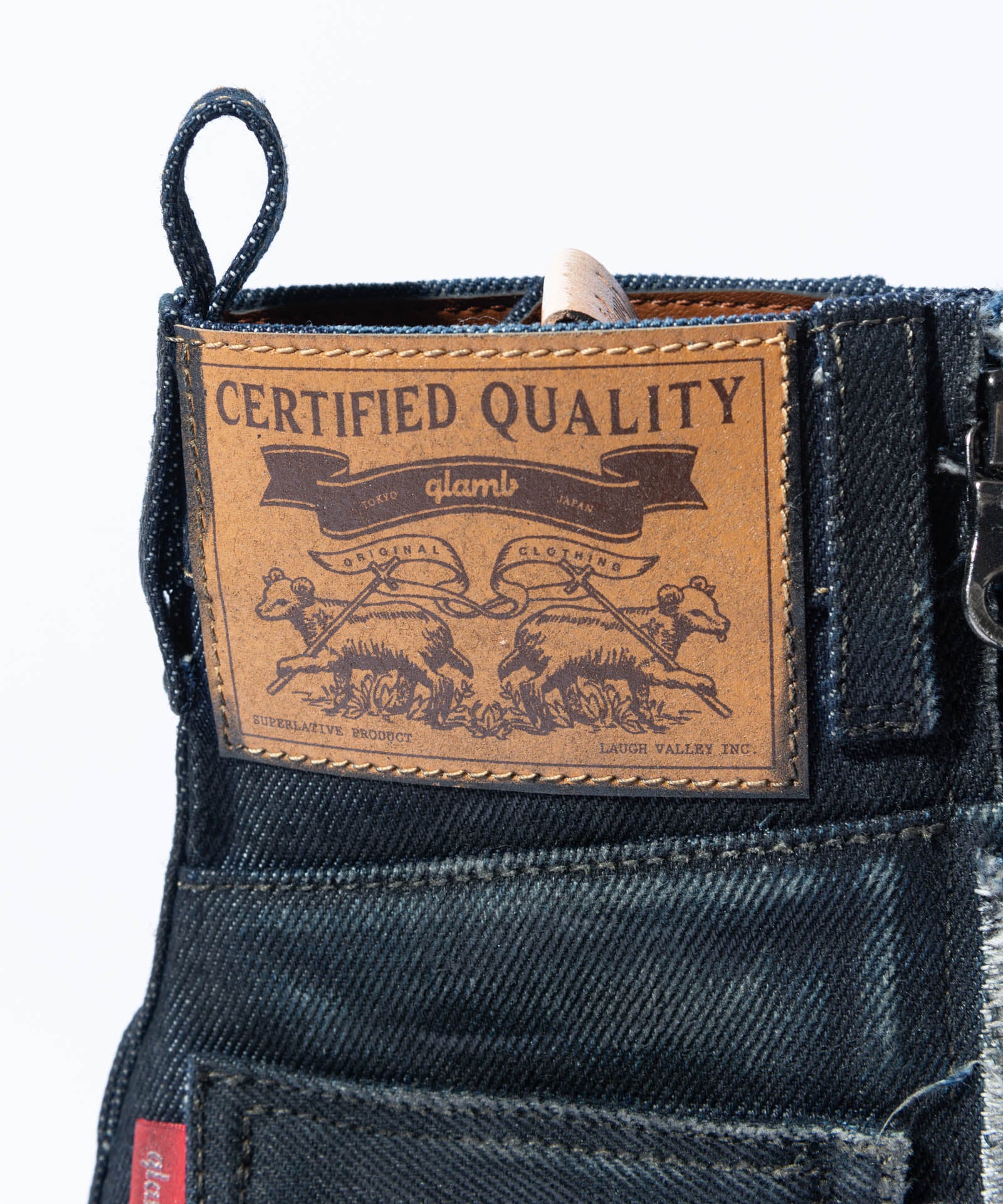 GB0125/AC03 : Oiled Denim Boots / オイルドデニムブーツ | glamb