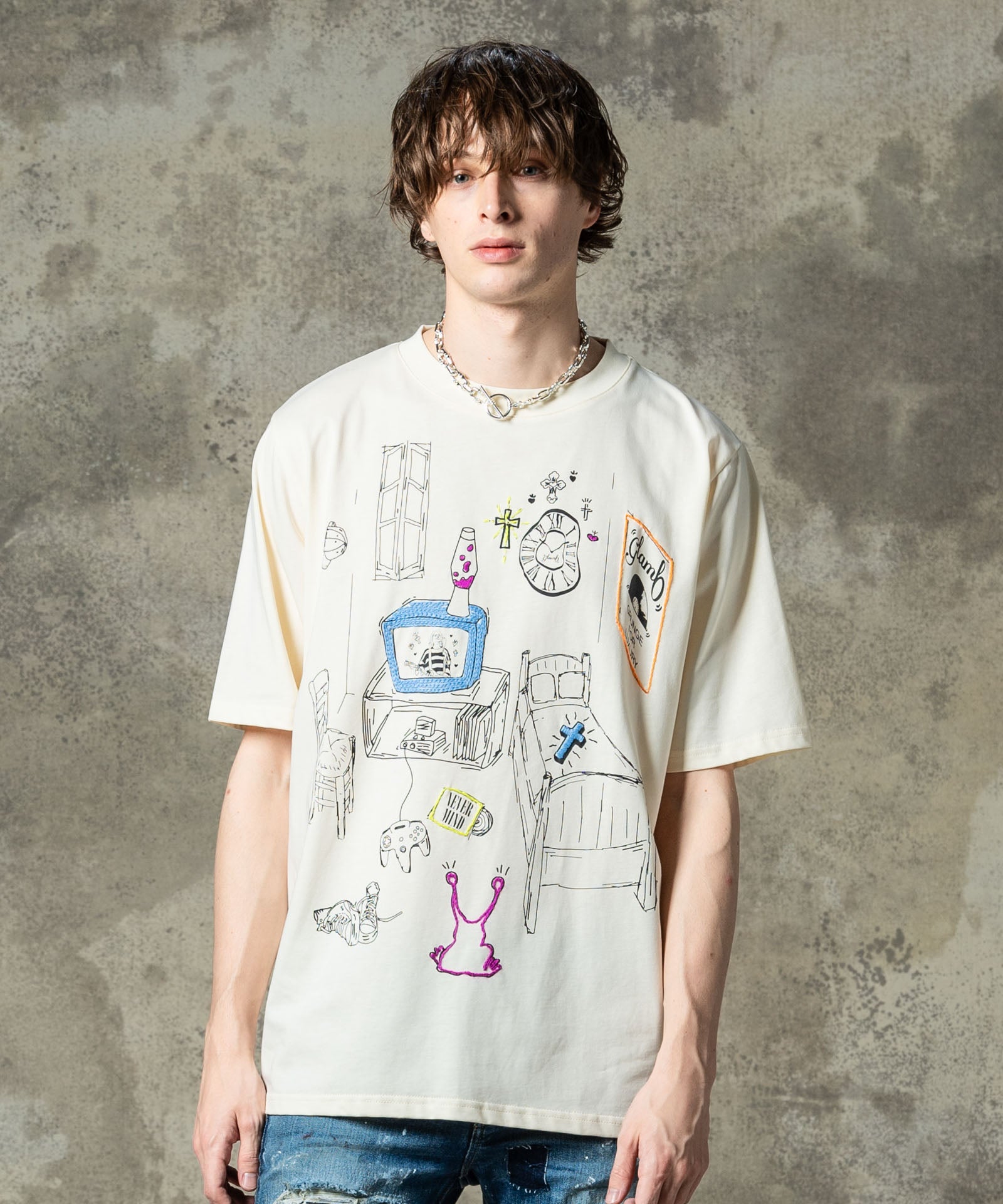 GB0125/CS08 : Grunge Room T-Shirt / グランジルームTシャツ | glamb