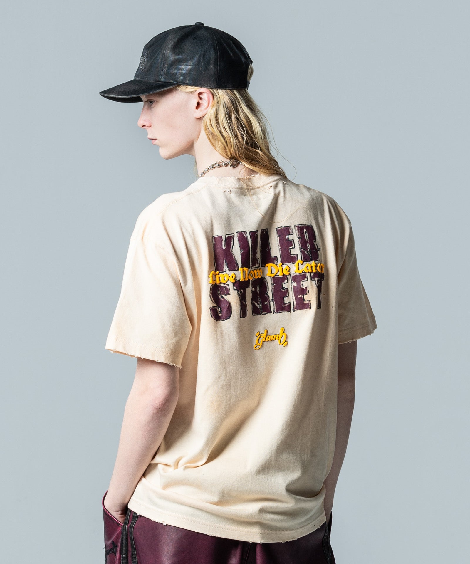 GB0125/CS13 : Grunge Message T-Shirt / グランジメッセージTシャツ