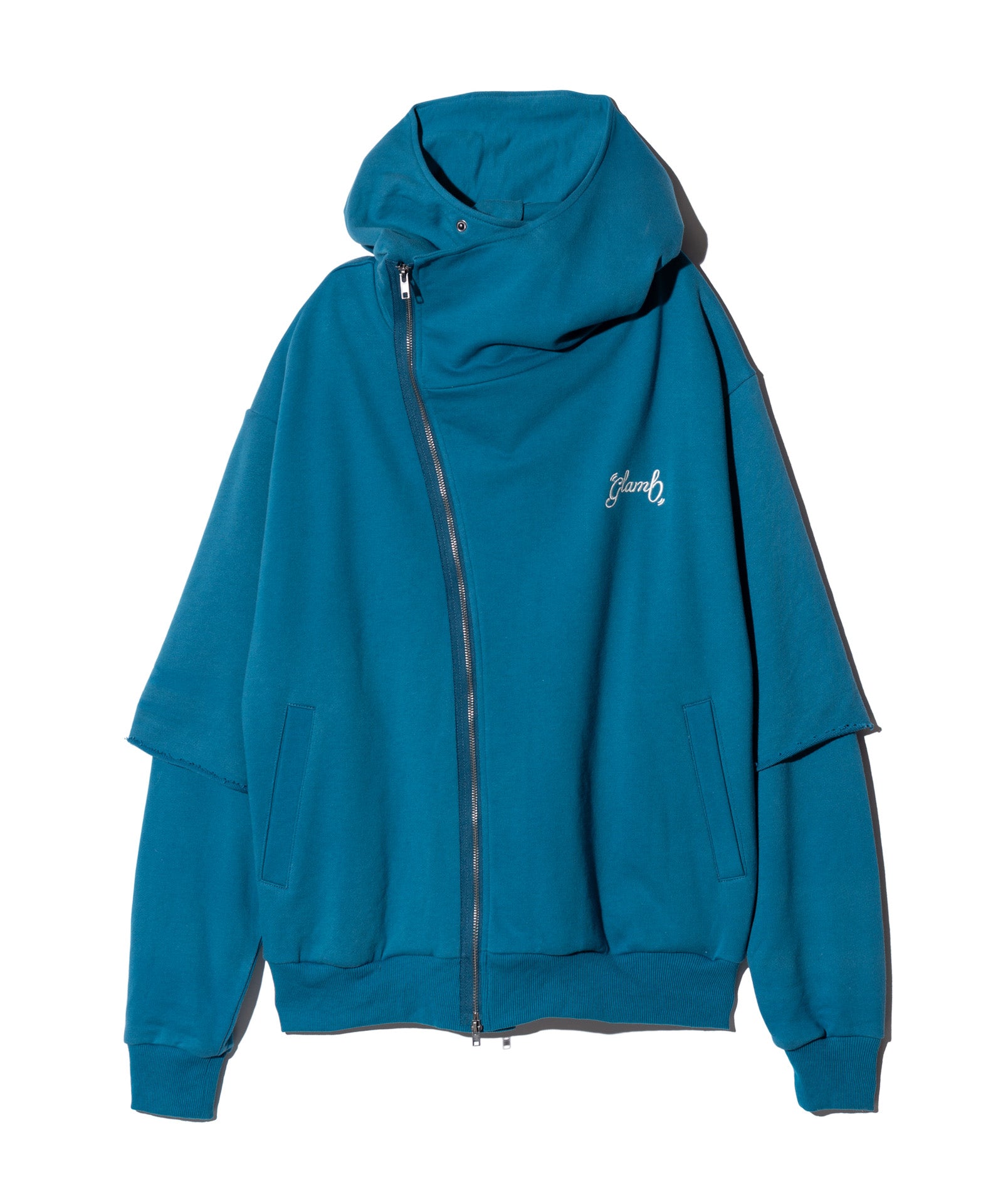 GB0125/CS21 : Asymmetry Layered Hoodie / アシンメトリーレイヤード