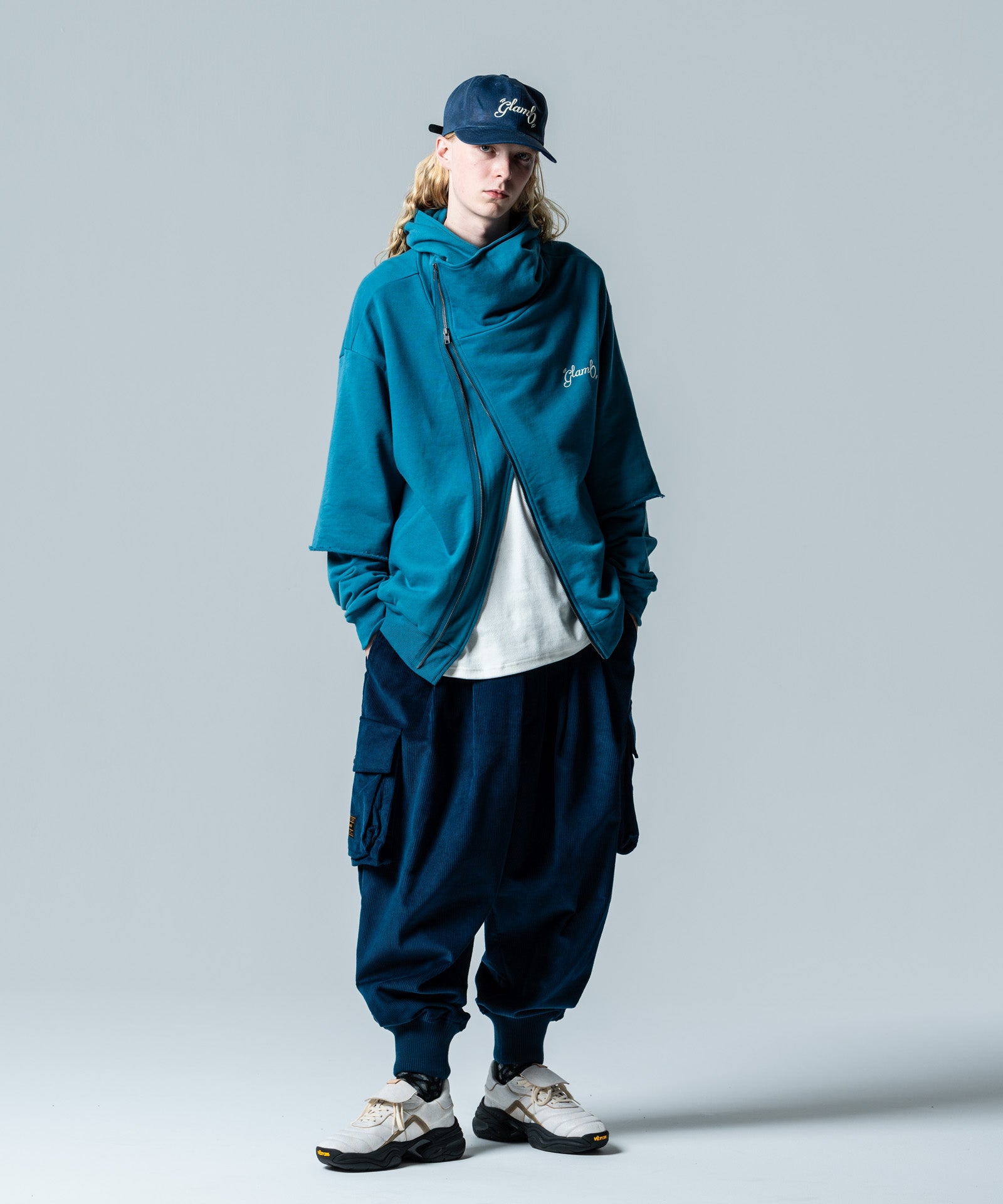 GB0125/CS21 : Asymmetry Layered Hoodie / アシンメトリーレイヤード