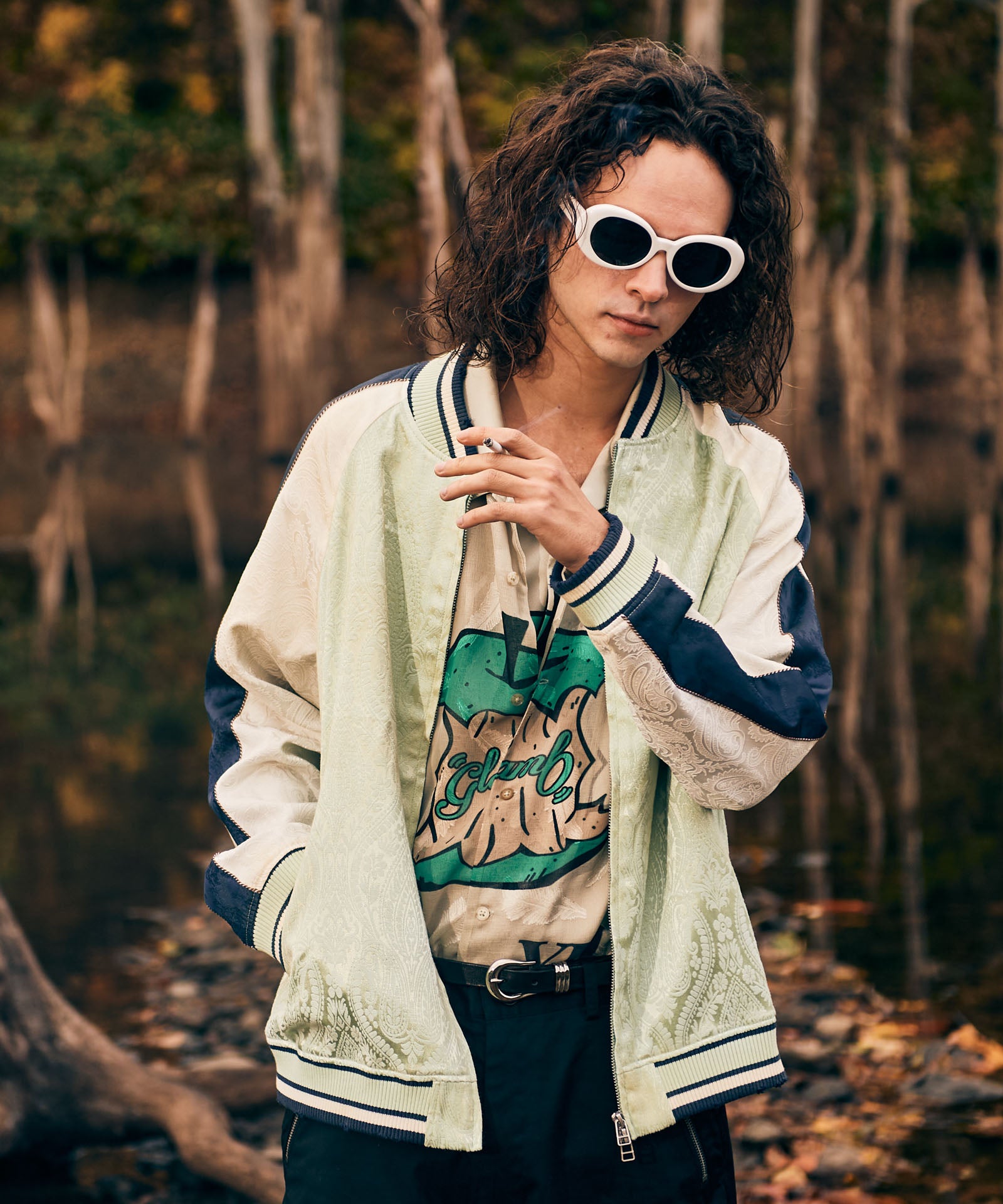 GB0125/JKT06: Aging Paisley Ska Jumper | glamb Online Store