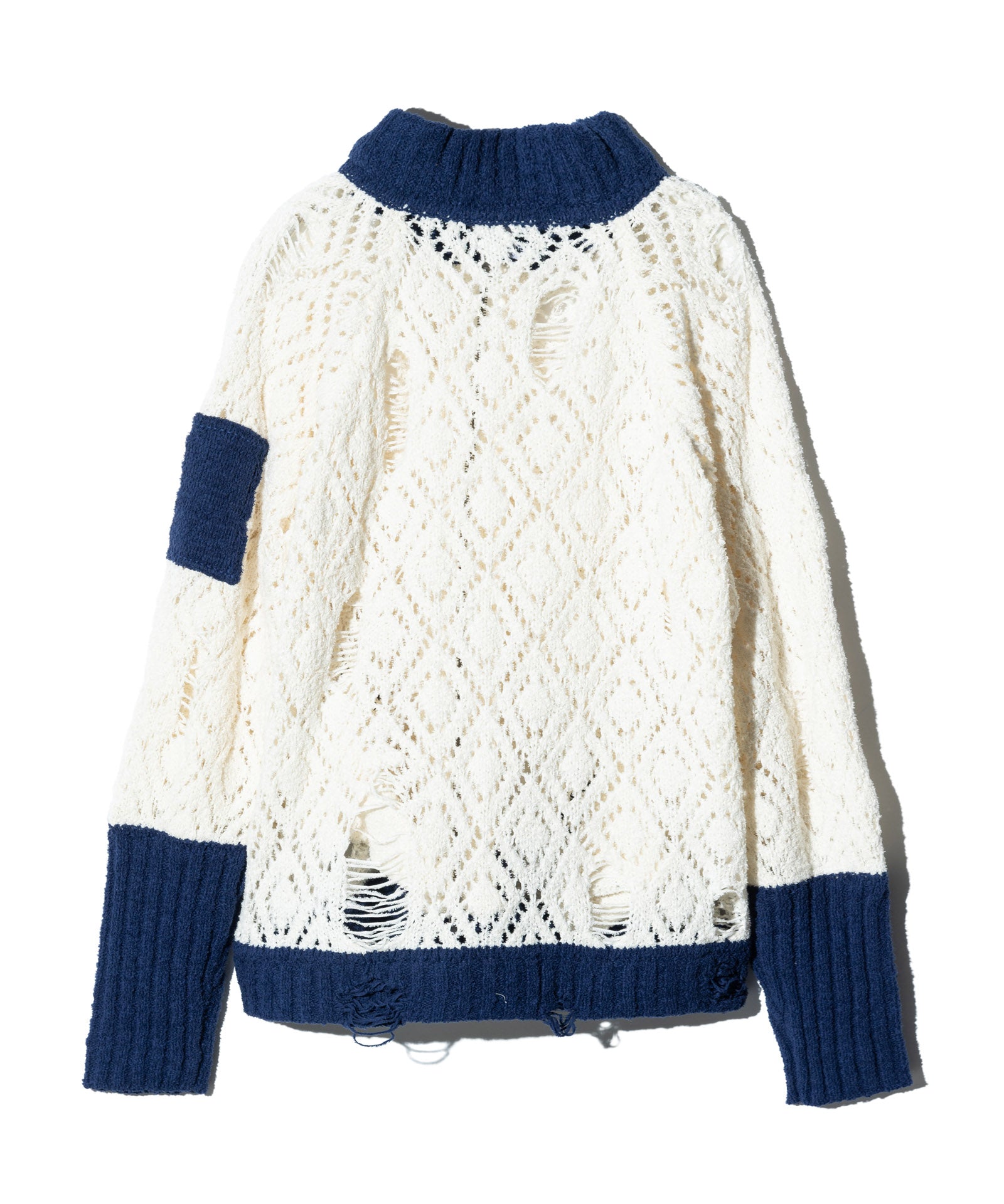 新品未使用 glamb Matt patchwork knit GB0125/JKT10: Openwork Knit MA-1 / Openwork knit MA-1 | glamb