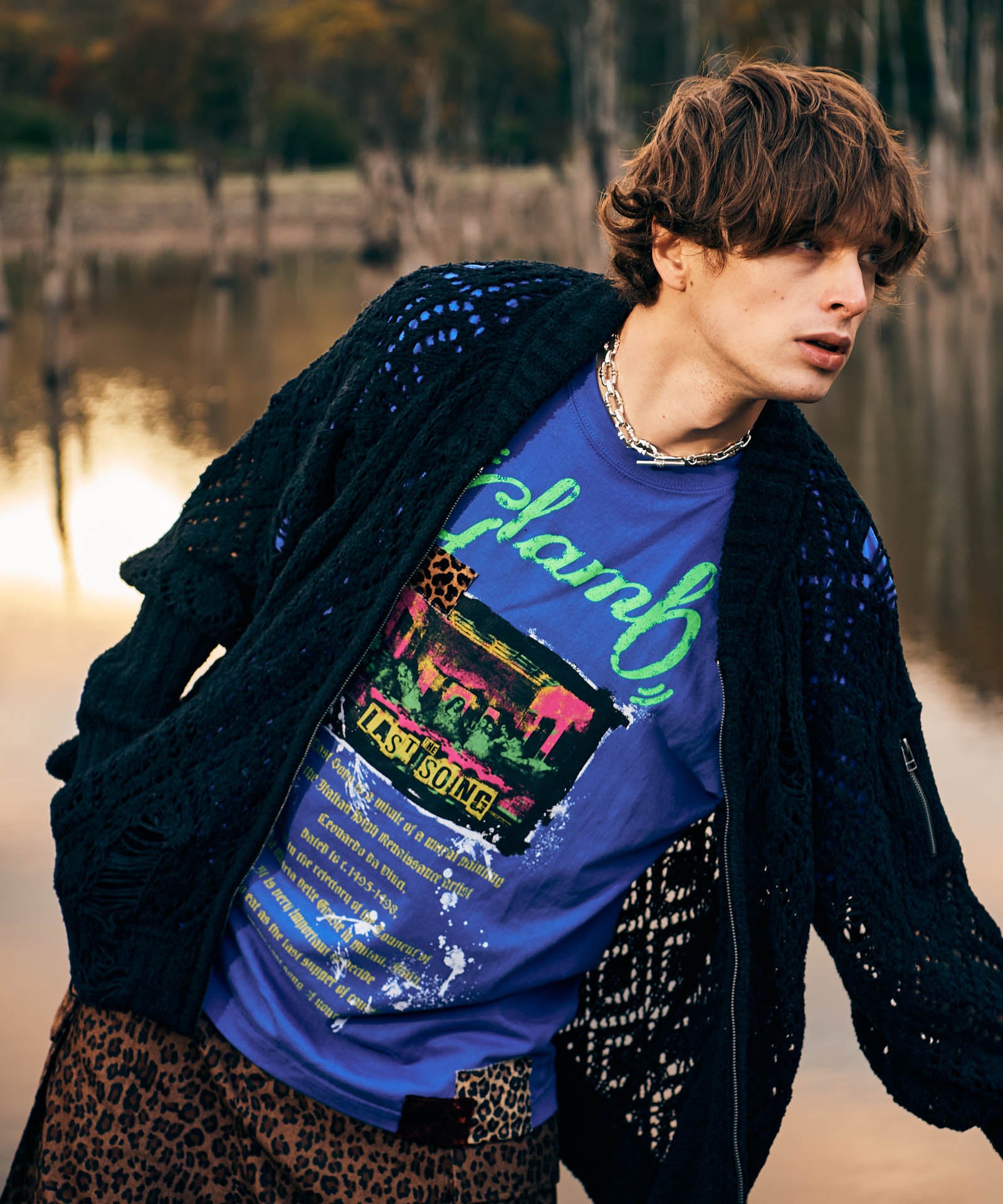 GB0125/JKT10 : Openwork Knit MA-1 / オープンワークニットMA-1