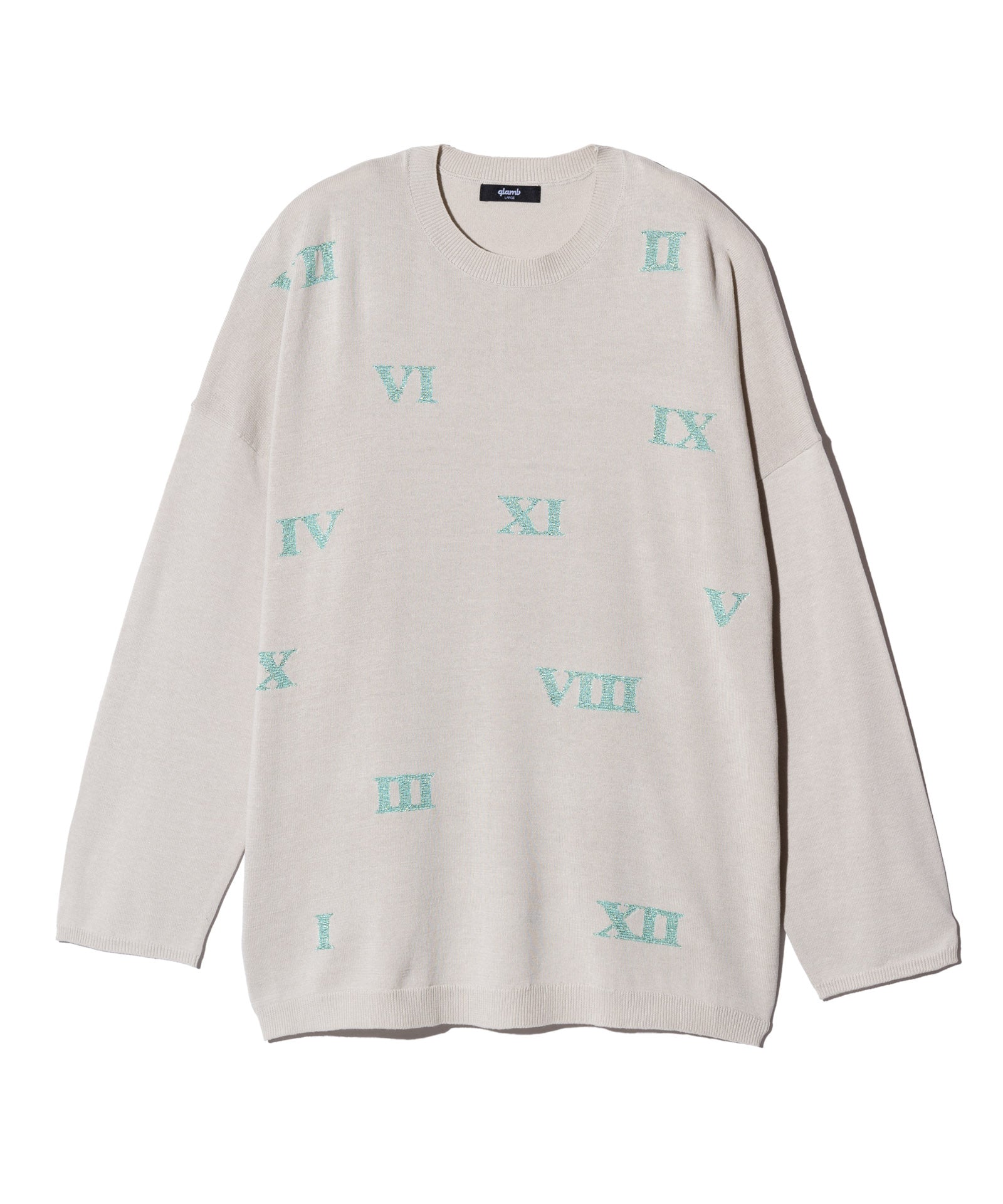 ノーソーイングニット　バッククロス　ラベンダー GB0325/KNT10 : Turtle Neck Raglan Knit / タートルネック