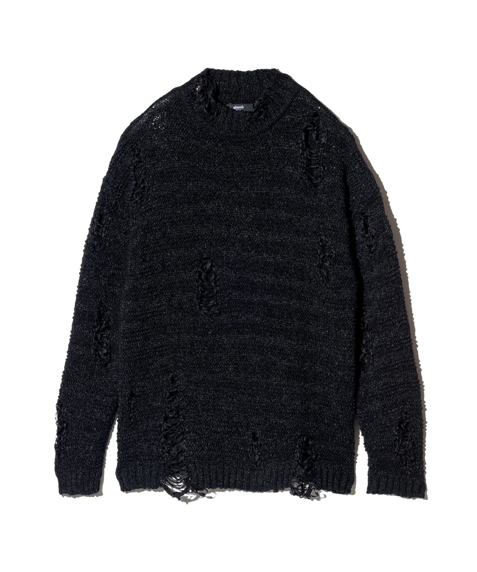 GB0125/KNT06 : Crush Mock Neck Knit / クラッシュモックネックニット