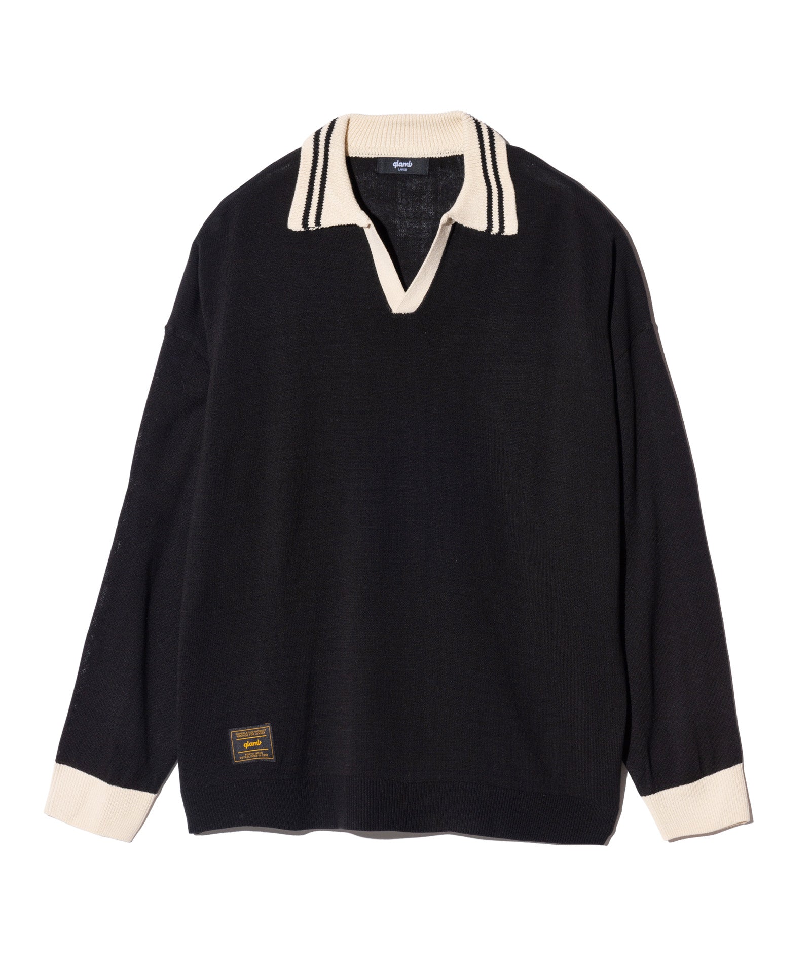 GB0125/KNT08 : Line Skipper Collar Knit / ラインスキッパーカラー
