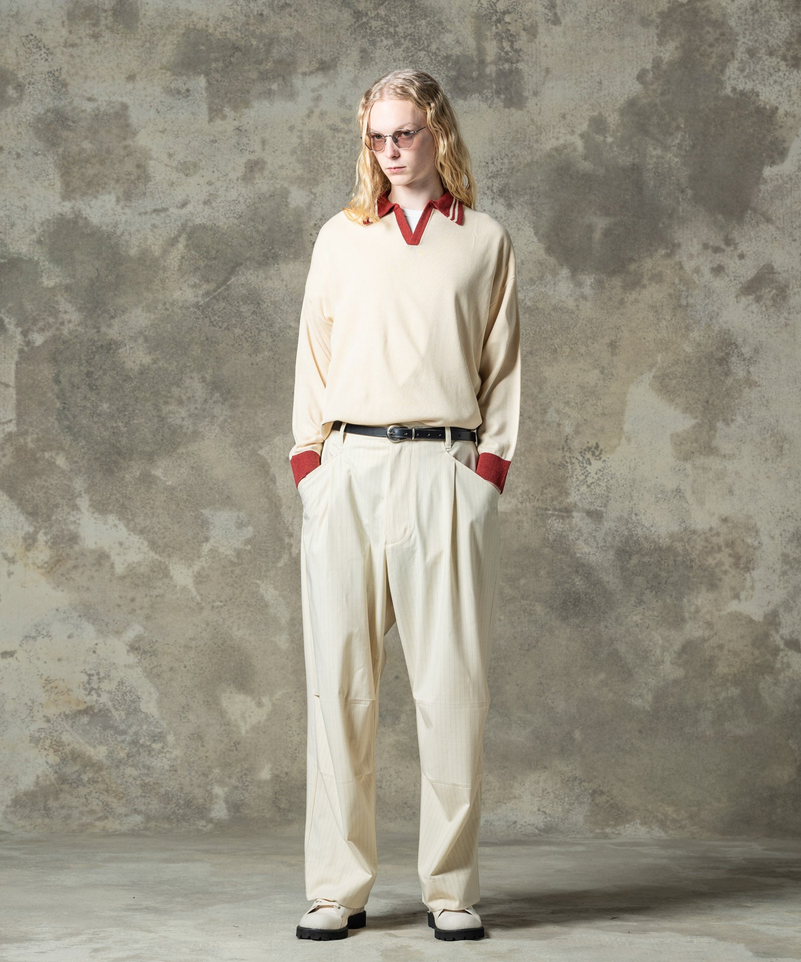 GB0125/P01 : STUNN Baggy Slacks / スタンバギースラックス | glamb