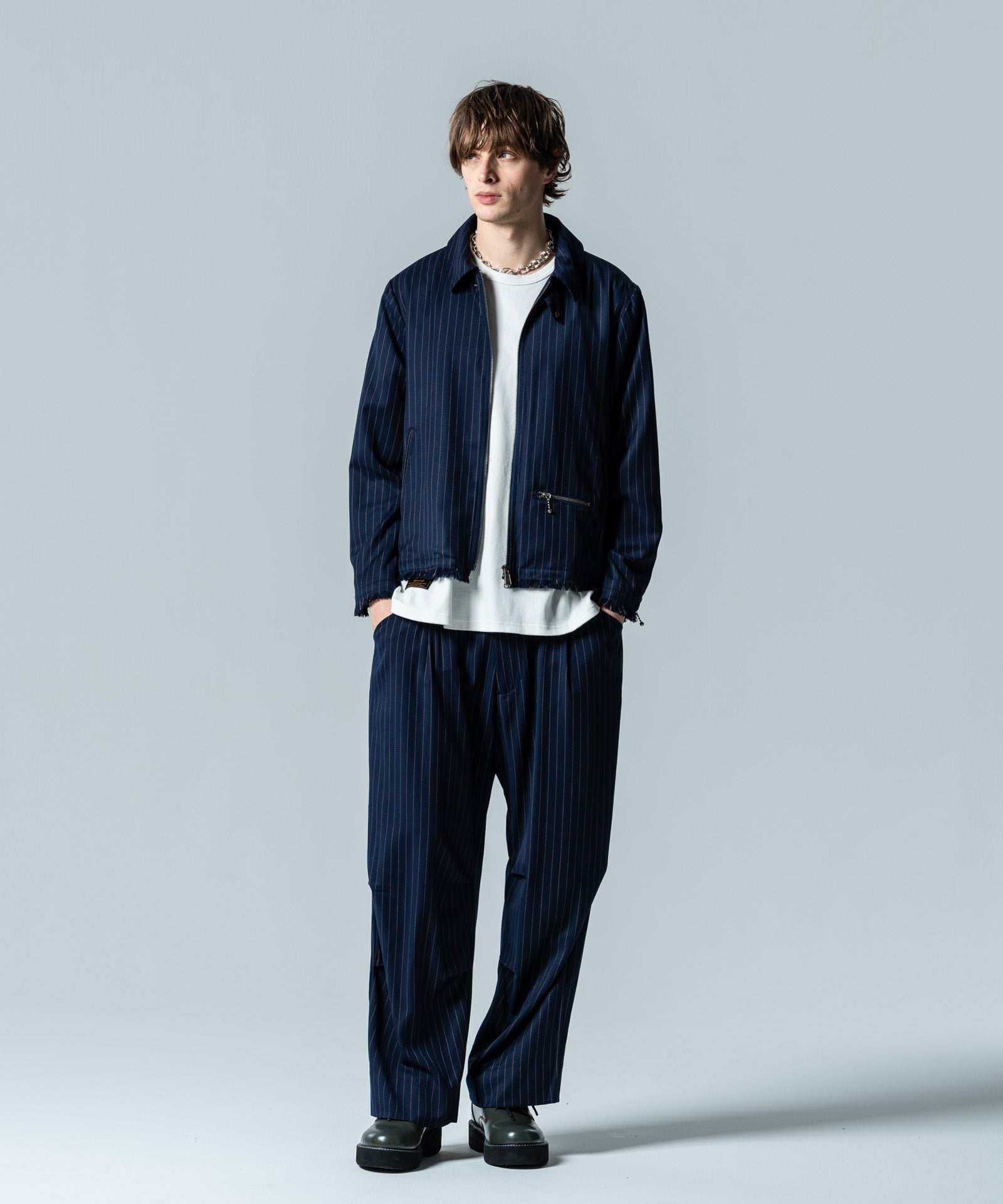 GB0125/P01 : STUNN Baggy Slacks / スタンバギースラックス | glamb