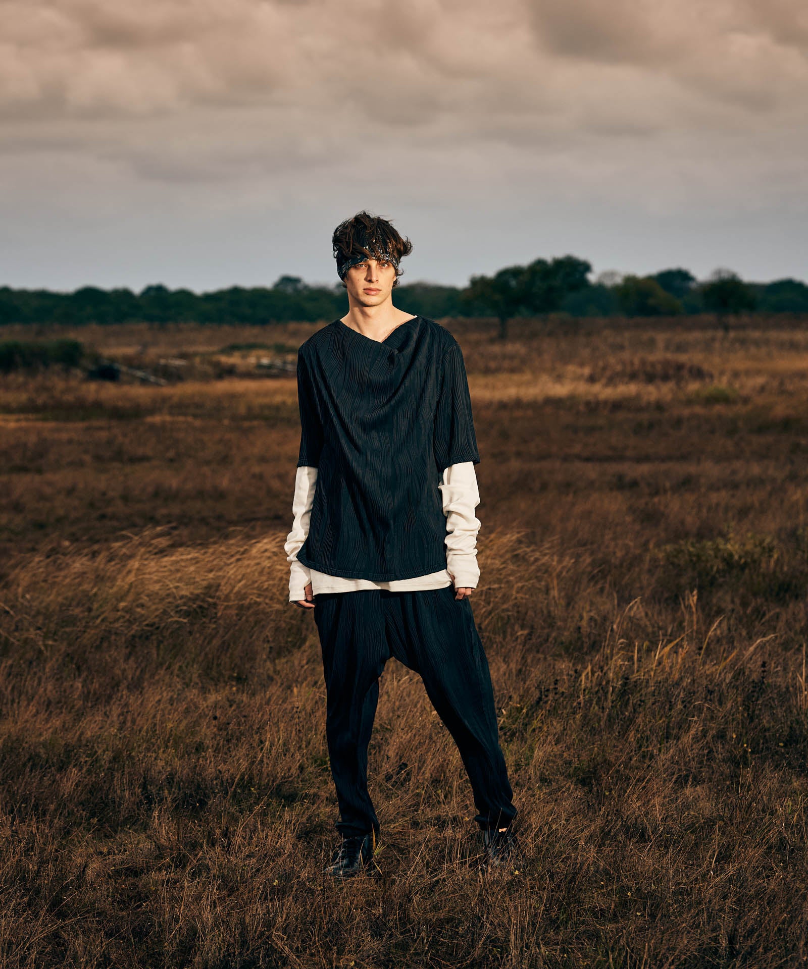 GB0125/P03 : STUNN Willow Crepe Pants / スタンウィロークレープ