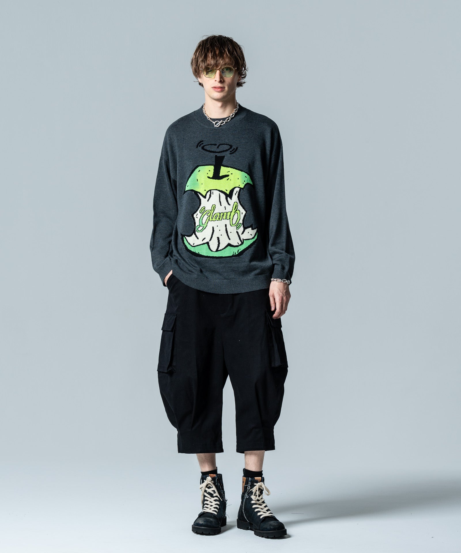 GB0125/P04 : Cropped Sarrouel Cargo Pants / クロップドサルエル