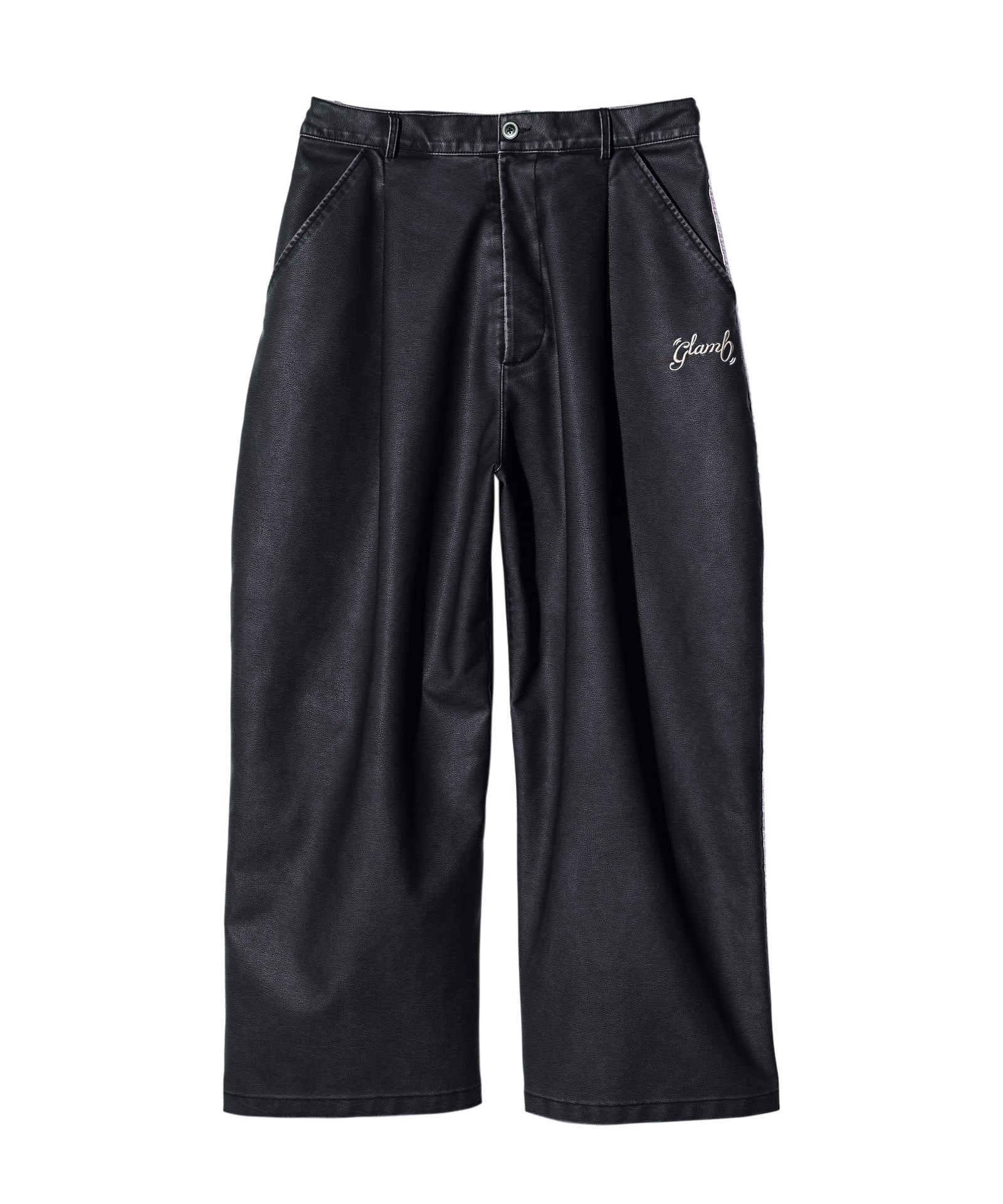 GB0125/P07 : Synth Leather Track Pants / シンセレザートラック