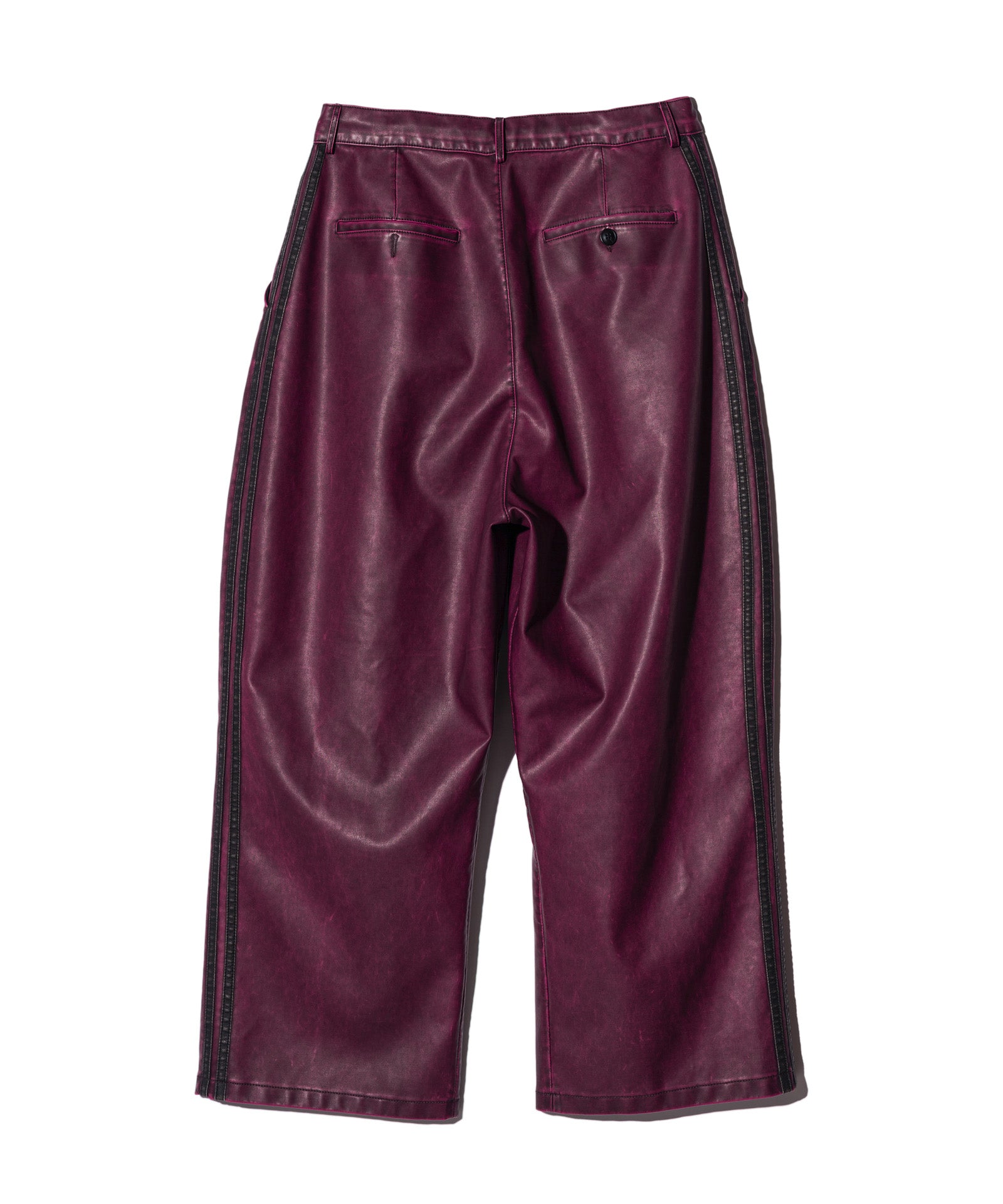 GB0125/P07 : Synth Leather Track Pants / シンセレザートラック