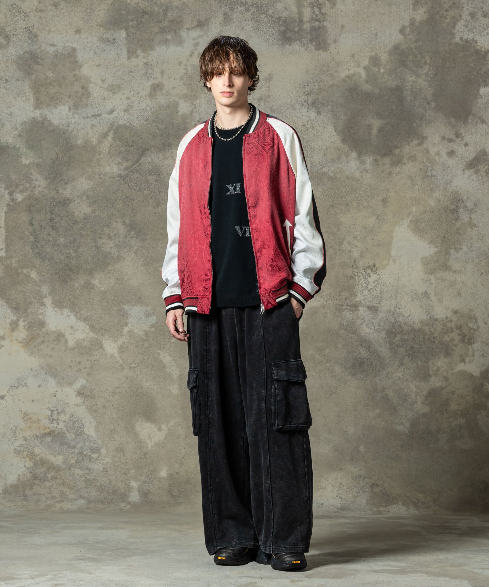 GB0125/P09 : Distorted Baggy Sweat Pants / ディストーテッドバギー