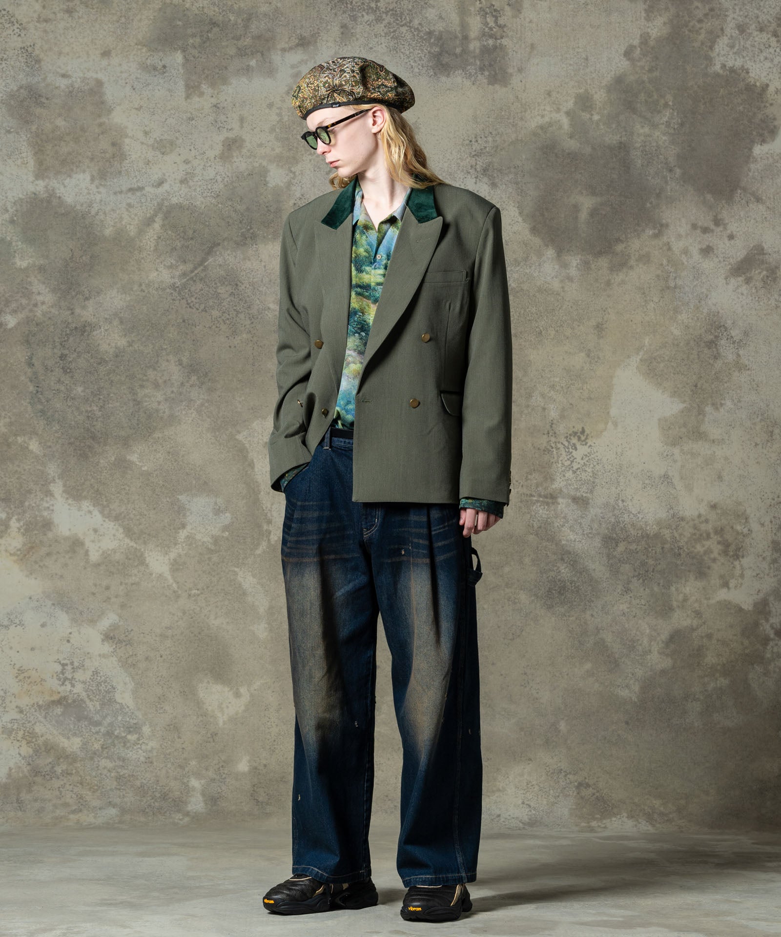 GB0125/P11: Red Dirt Work Denim | glamb Online Store | ブランド
